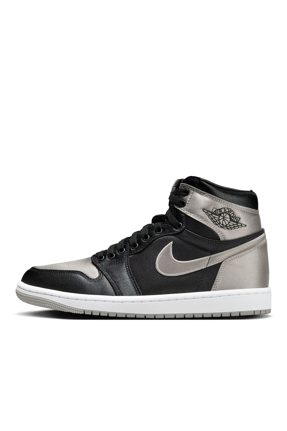 Womens Air Jordan 1 Retro High OG 'Black/Medium Grey' - ROOTED