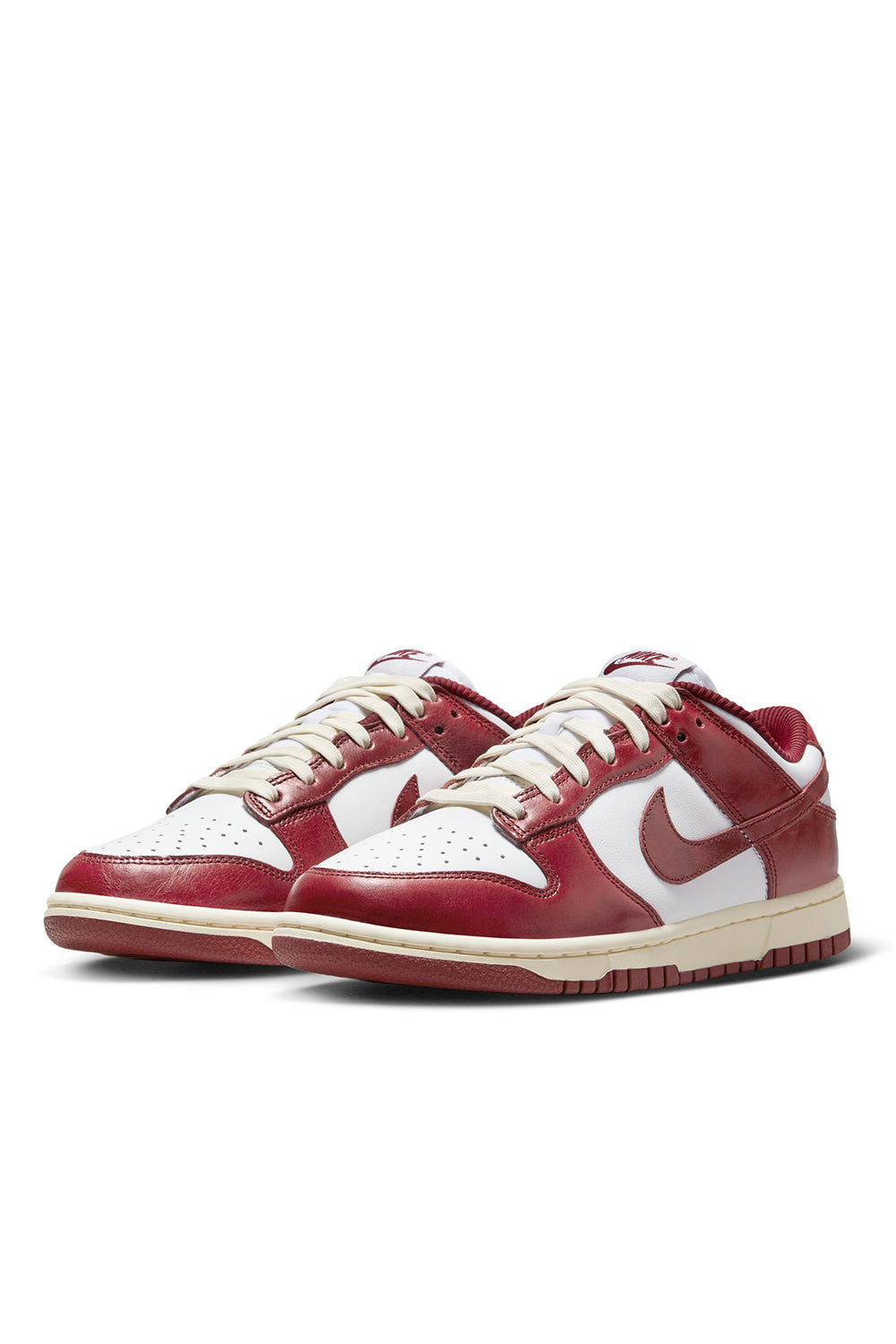 Womens Nike Dunk Low Premium 'White/Team Red' - ROOTED