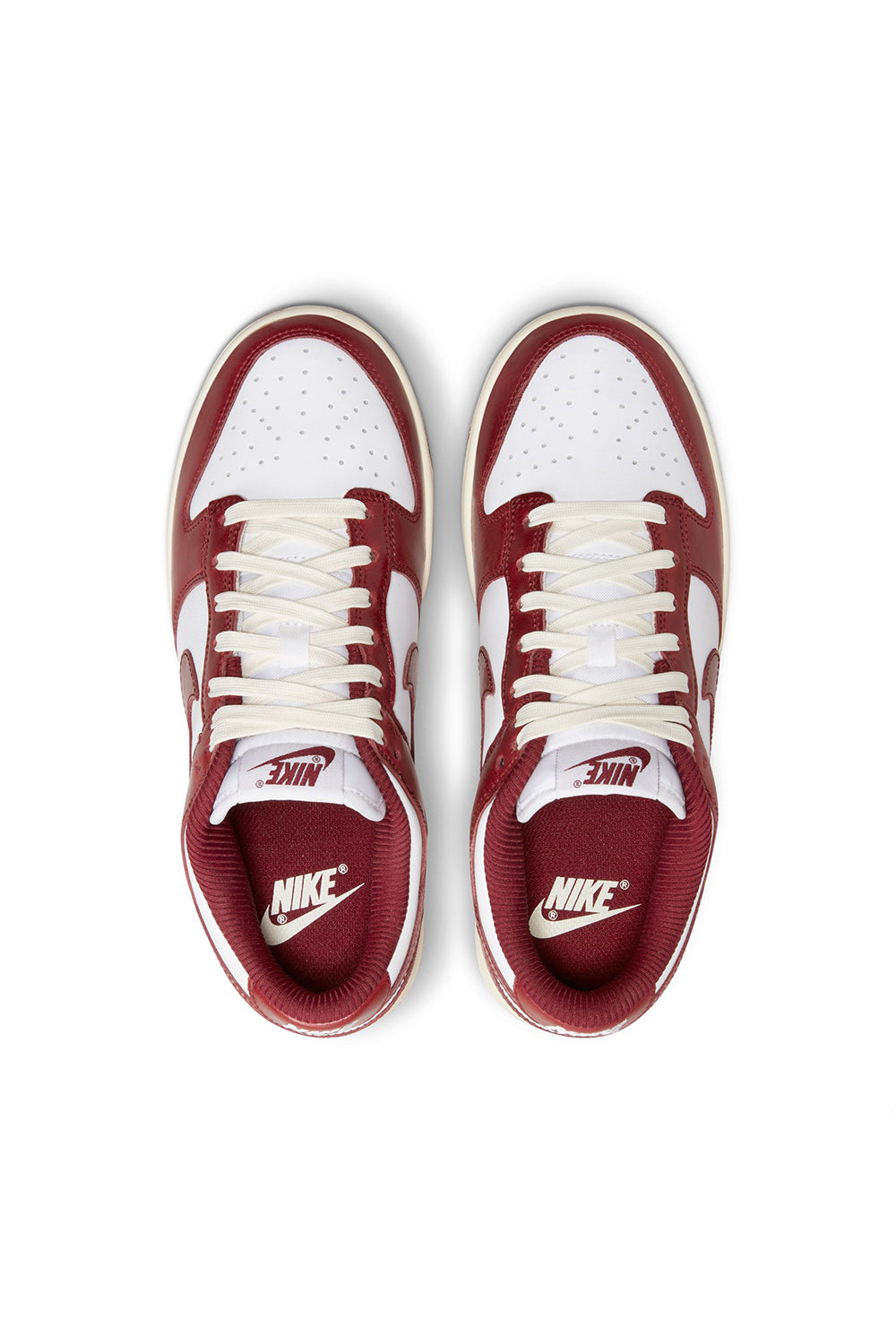 Womens Nike Dunk Low Premium 'White/Team Red' - ROOTED