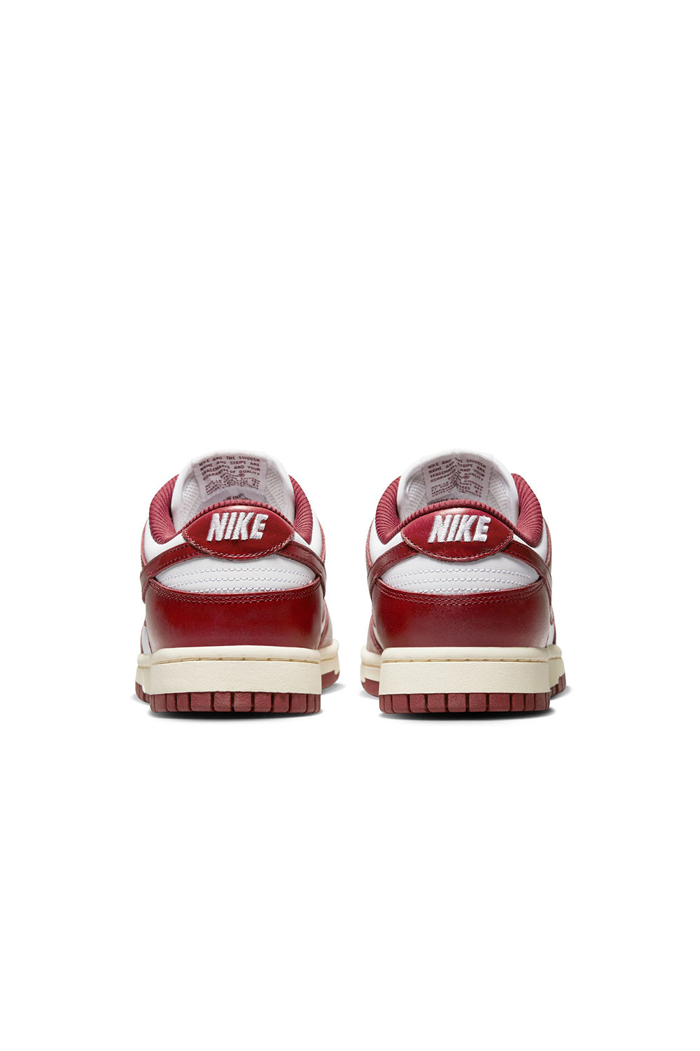Womens Nike Dunk Low Premium 'White/Team Red' - ROOTED