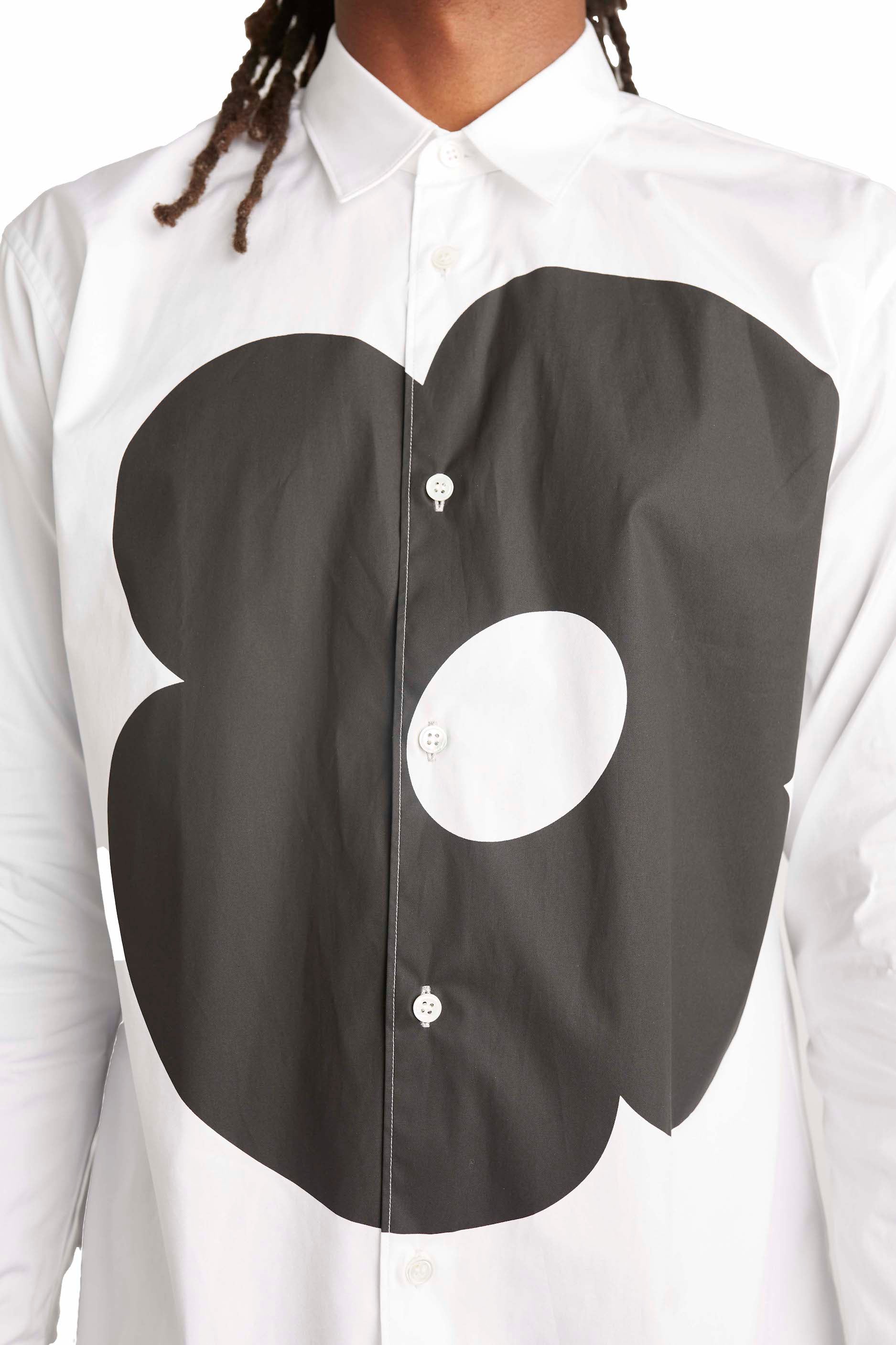 Comme des Garcons SHIRT Woven Shirt 'White/Print' - ROOTED