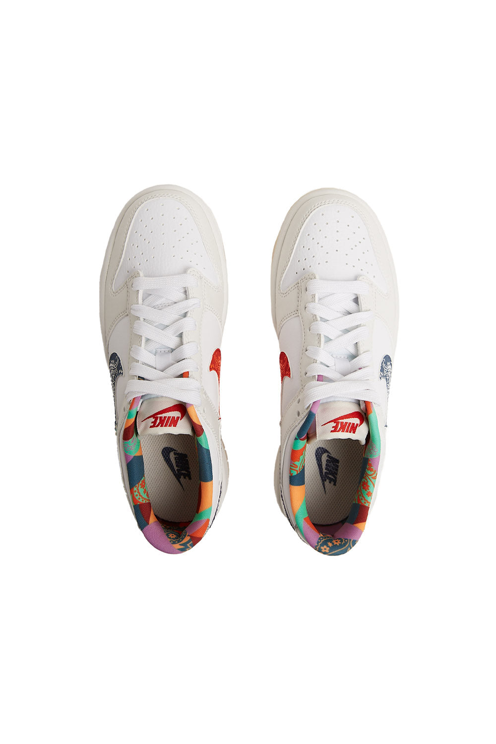 Nike Kids Dunk Low (GS) 'White/Diffused Blue-White-Mystic Red - ROOTED