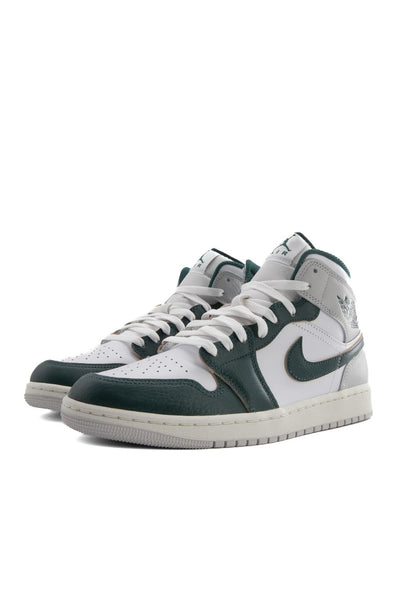 Air Jordan 1 Mid SE White Oxidized Green ROOTED