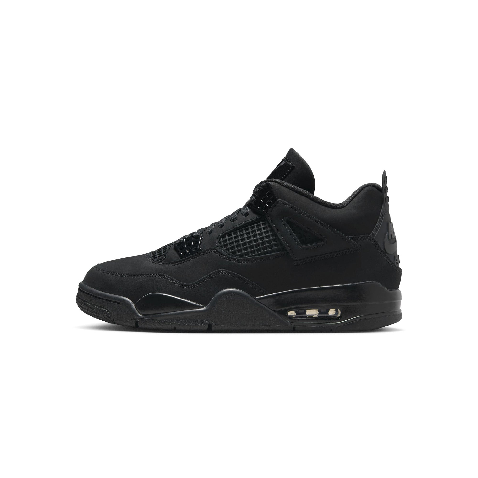 Air Jordan 4 Retro 'Black/Black/Light Graphite' - ROOTED