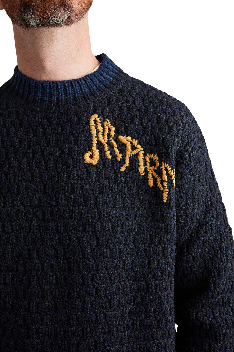 Marni Mouline' Shetland Sweater 'Ink' - ROOTED