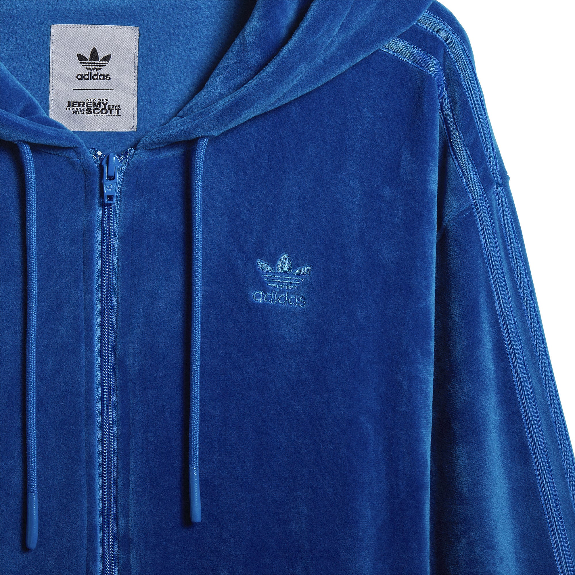 adidas x Jeremy Scott Zip Hoodie 'Blue' - ROOTED