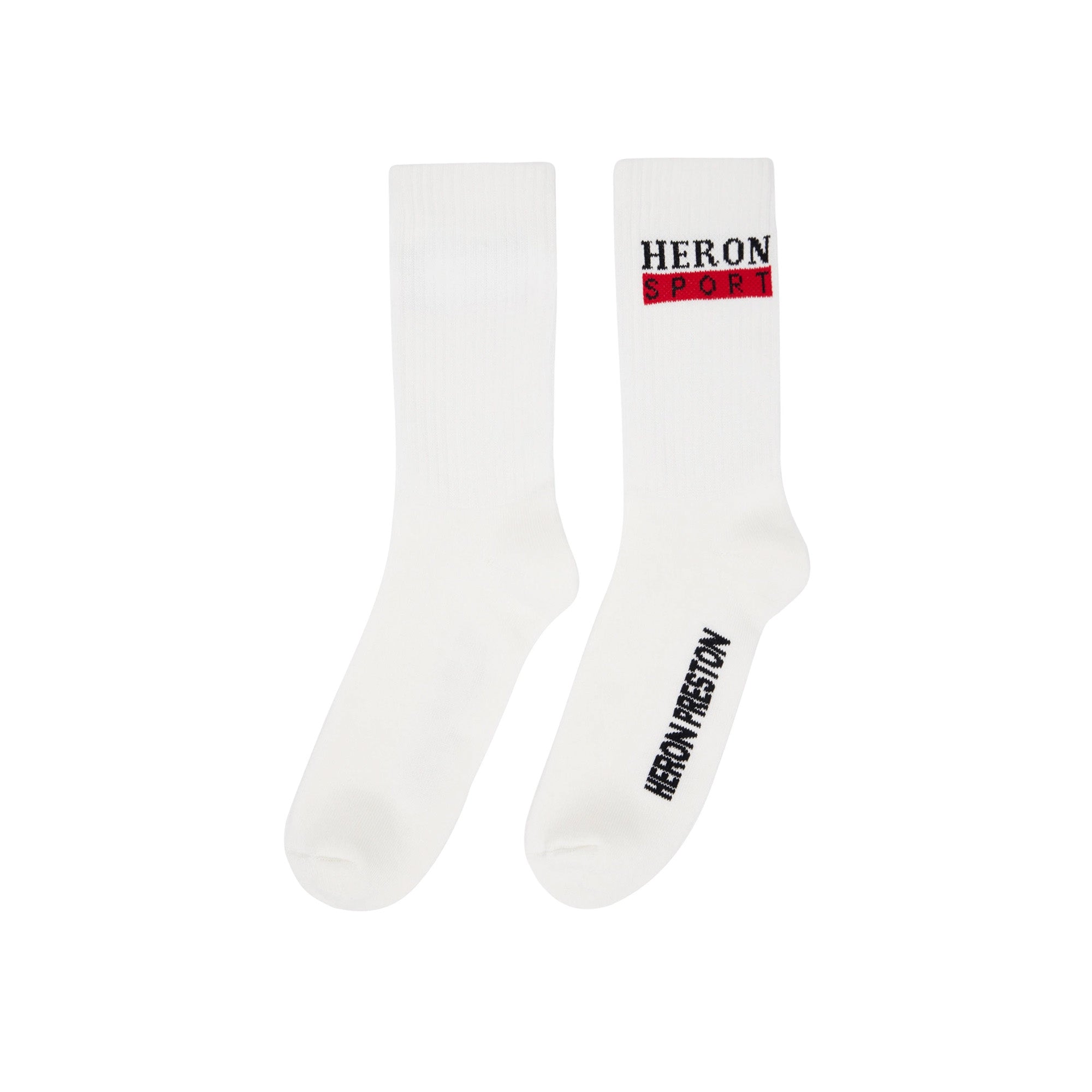 Heron Preston Sport Long Socks 'White/Red' - ROOTED