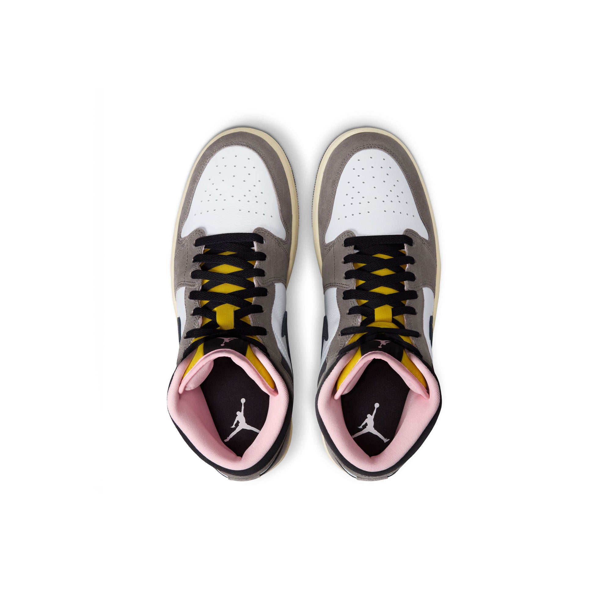 Air Jordan 1 Mid SE 'White/Oil Grey' - ROOTED