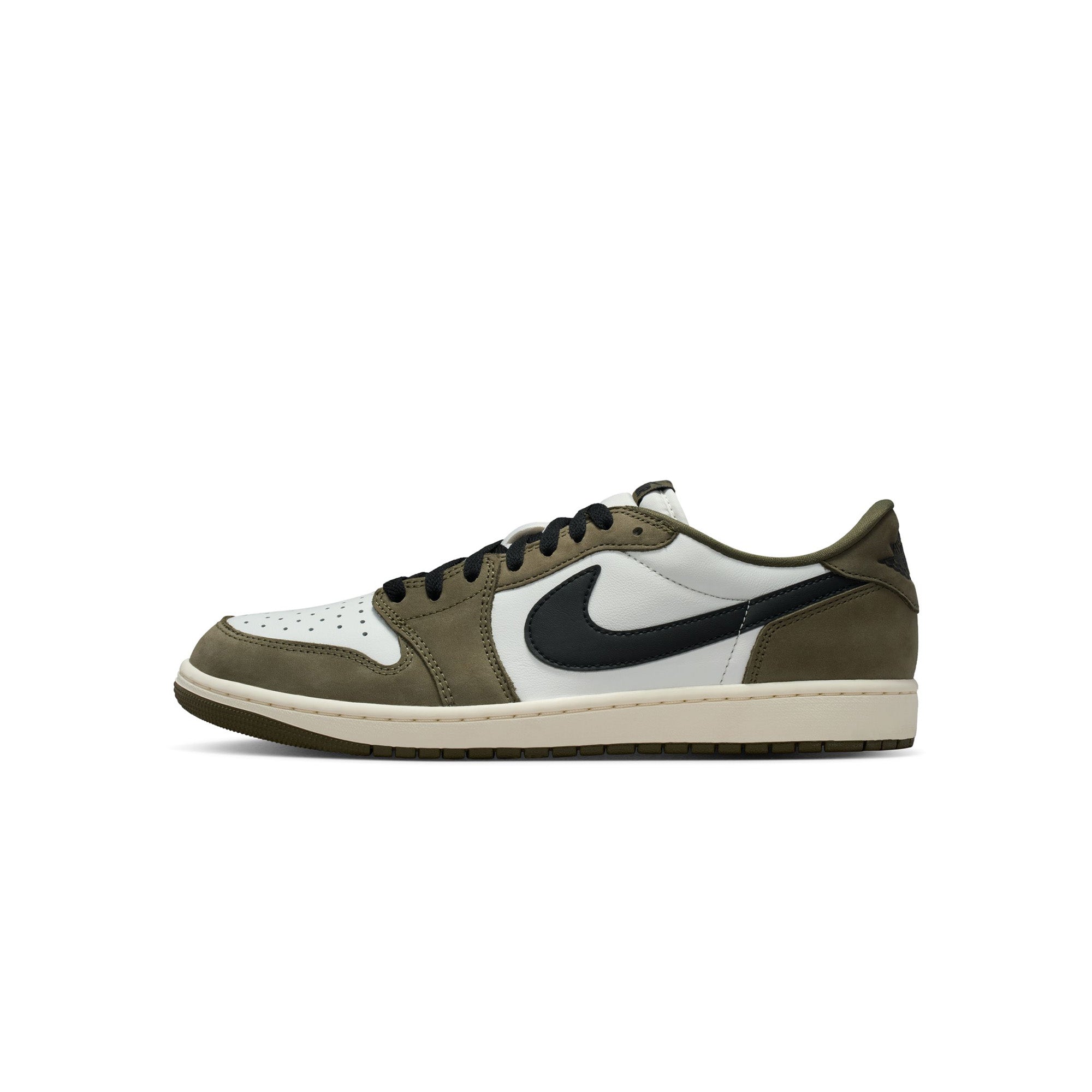 Air Jordan 1 Retro Low 'Medium Olive/Black/Summit White' - ROOTED