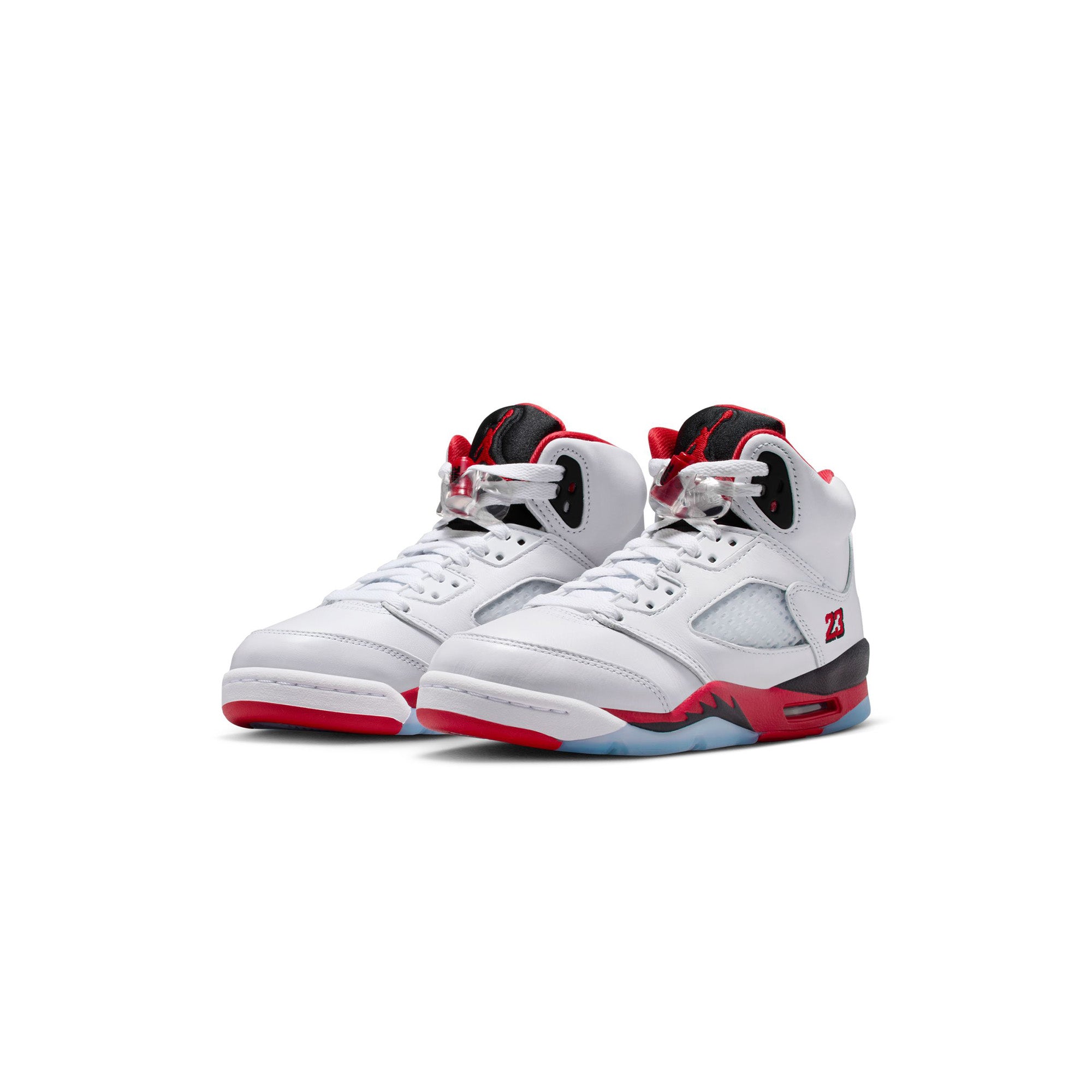 Kids Air Jordan 5 Retro OG 'White/Fire Red'