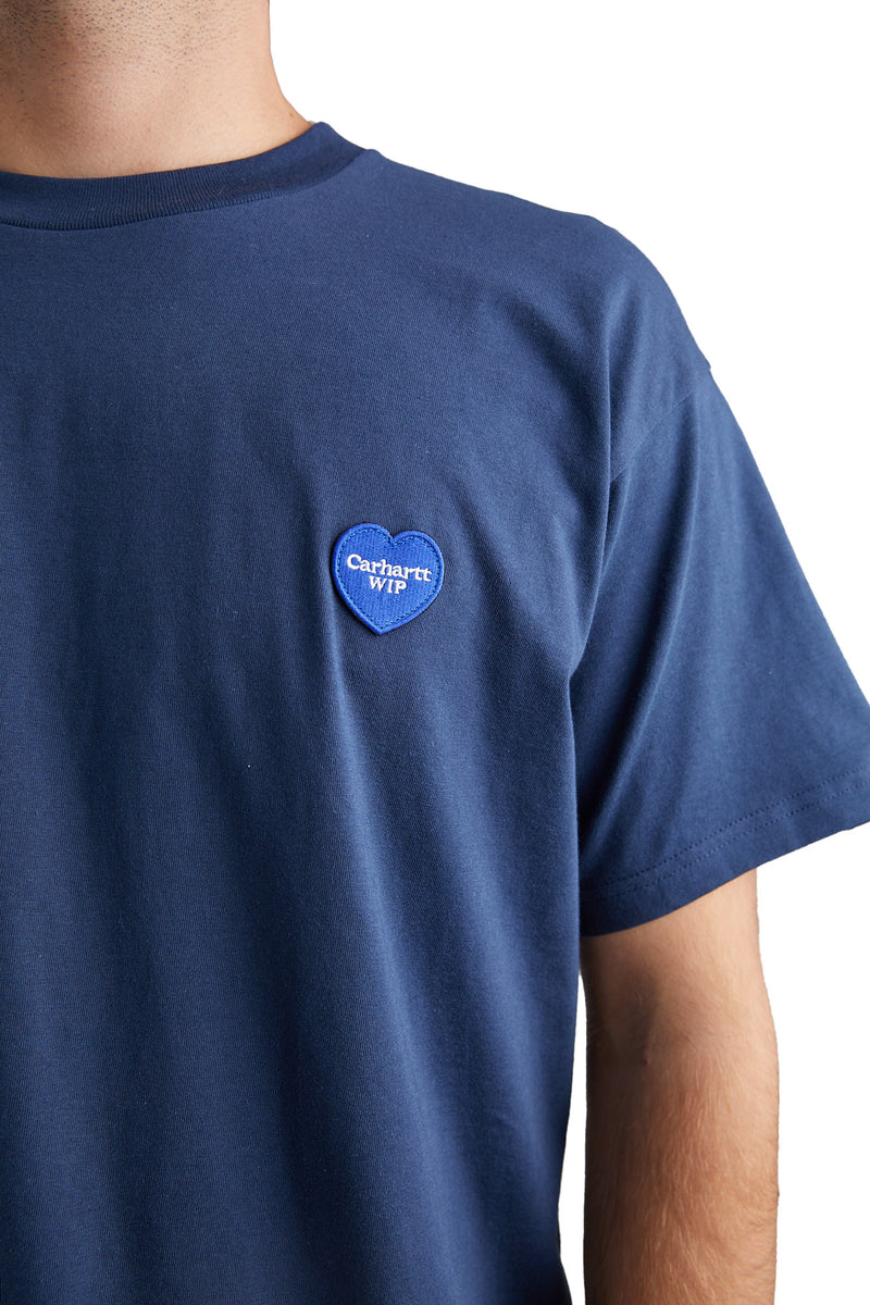Carhartt WIP Double Heart Tee 'Blue' - ROOTED