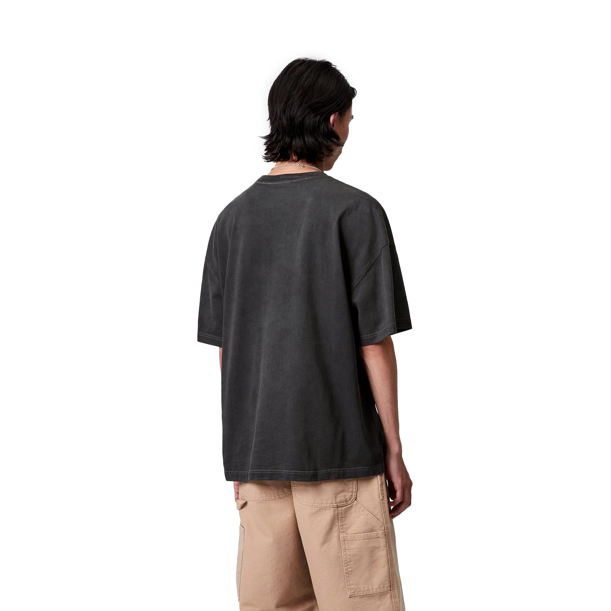Carhartt WIP Chalk Wash Hudson Pocket Tee 'Black' - ROOTED