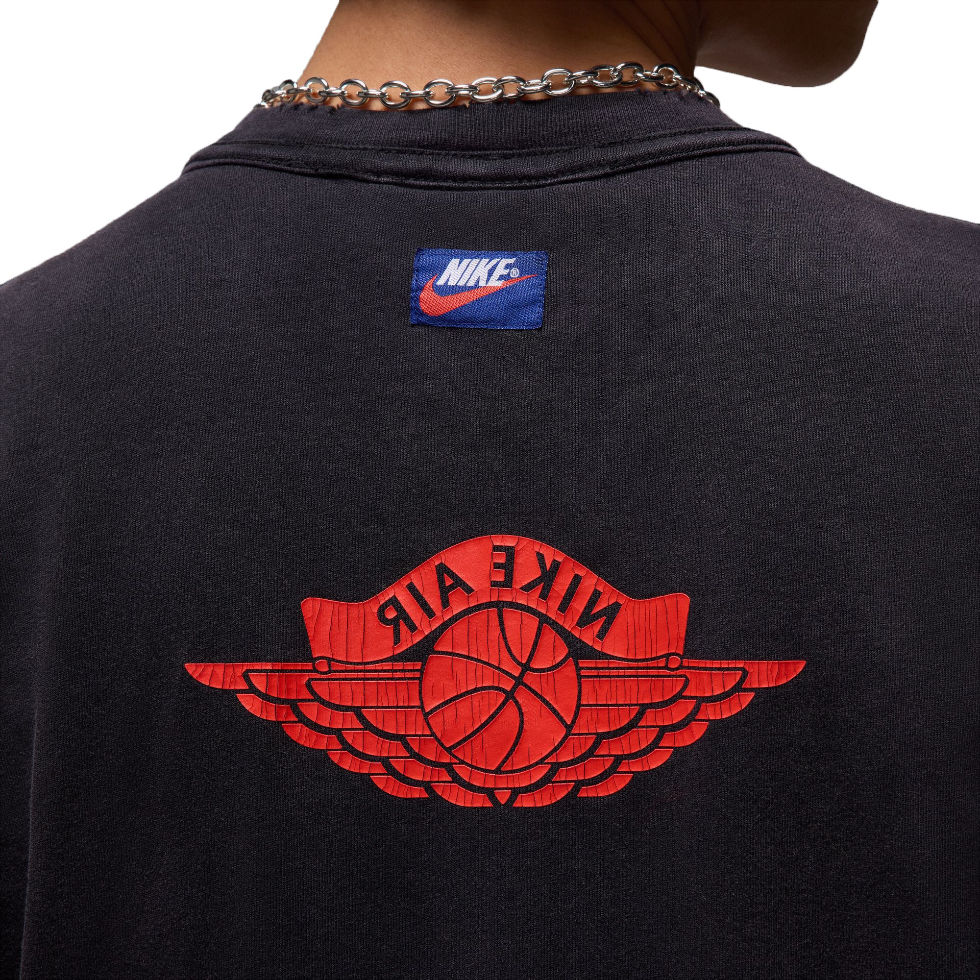 Jordan Rare Air Tee 'Black/Chile Red' - ROOTED