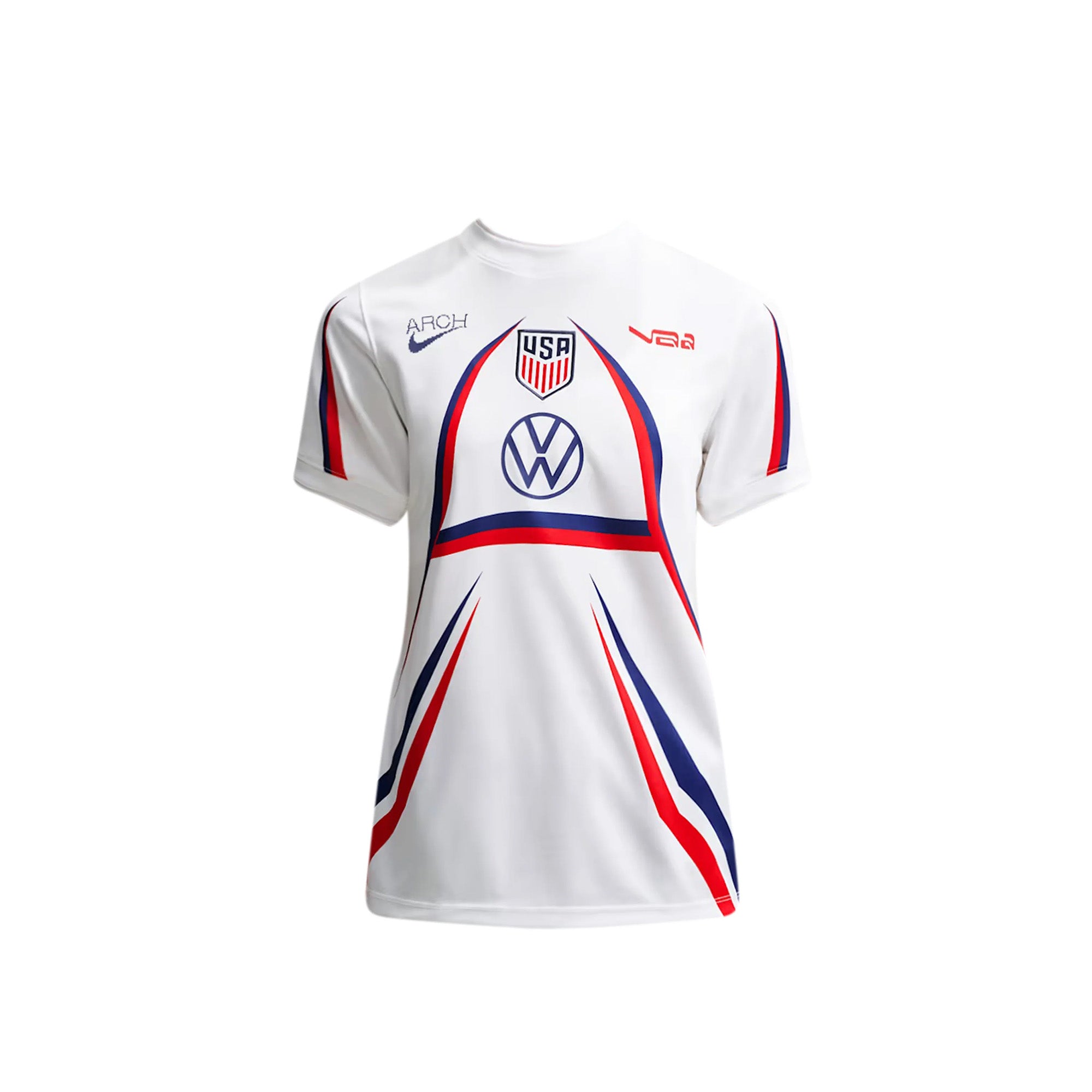 Womens Nike x V.A.A. SS Soccer Top 'White' - ROOTED