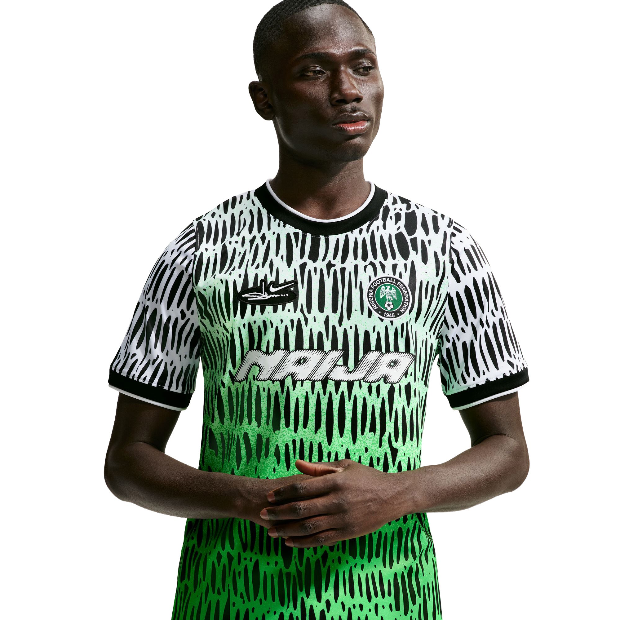 Nike x Slawn Academy Pro Short-Sleeve Soccer Top 'Black/White' - ROOTED