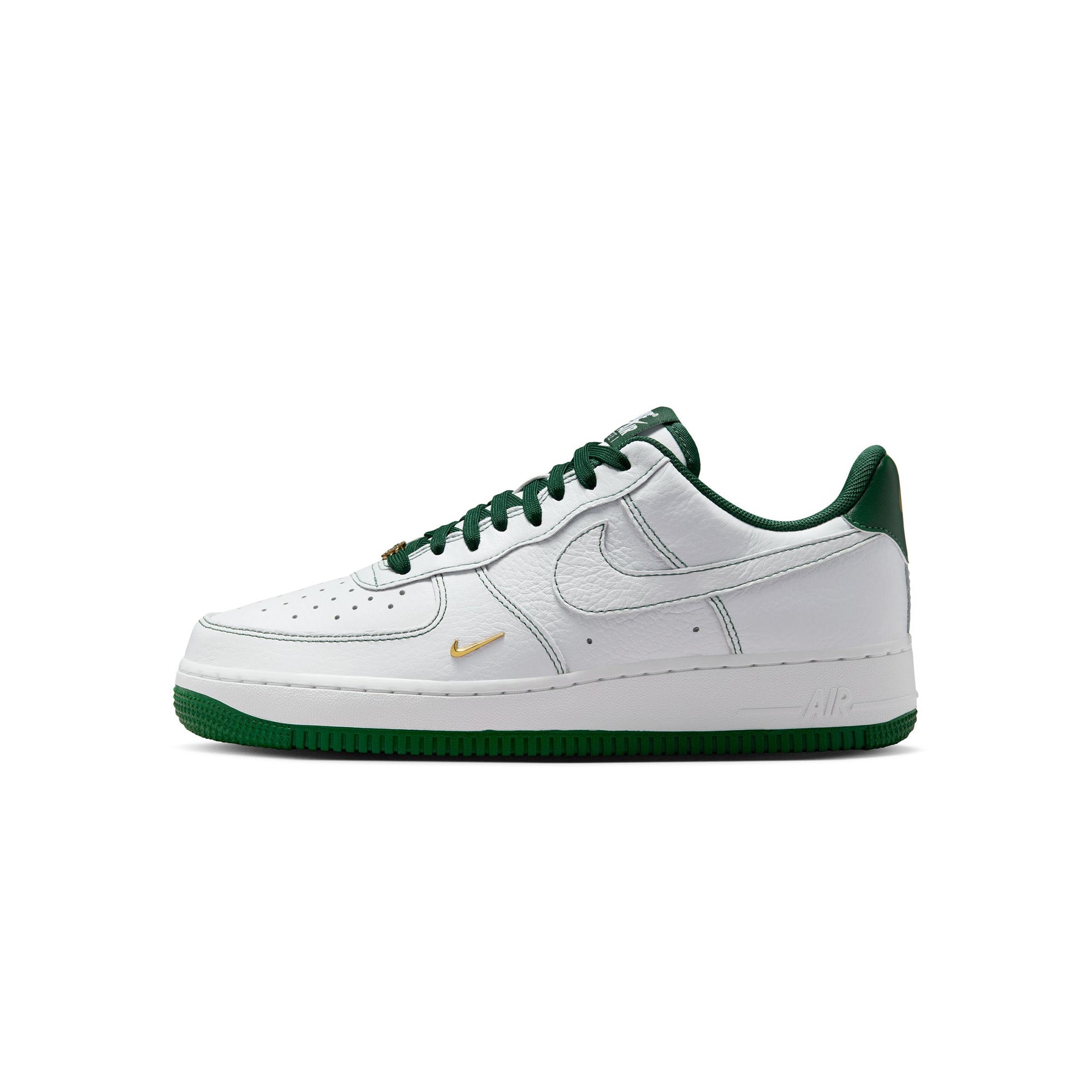 Womens Nike Air Force 1 '07 Mini Jewel 'Black/Gorge Green/Metallic Green' - ROOTED