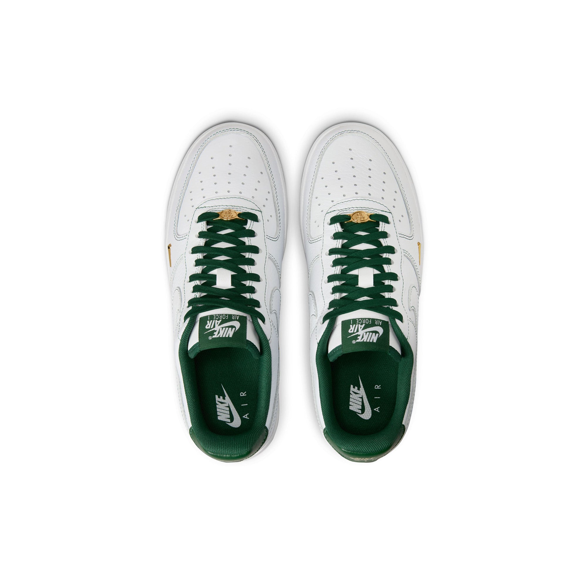 Womens Nike Air Force 1 '07 Mini Jewel 'Black/Gorge Green/Metallic Green' - ROOTED