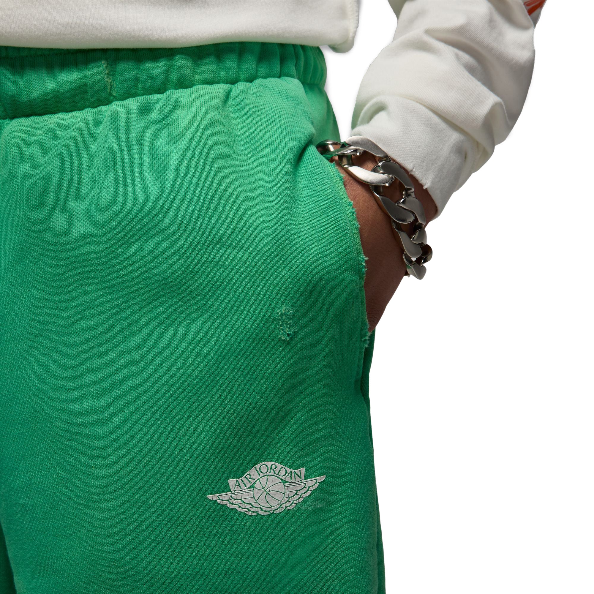 Jordan Rare Air Fleece Shorts 'Stadium Green' - ROOTED