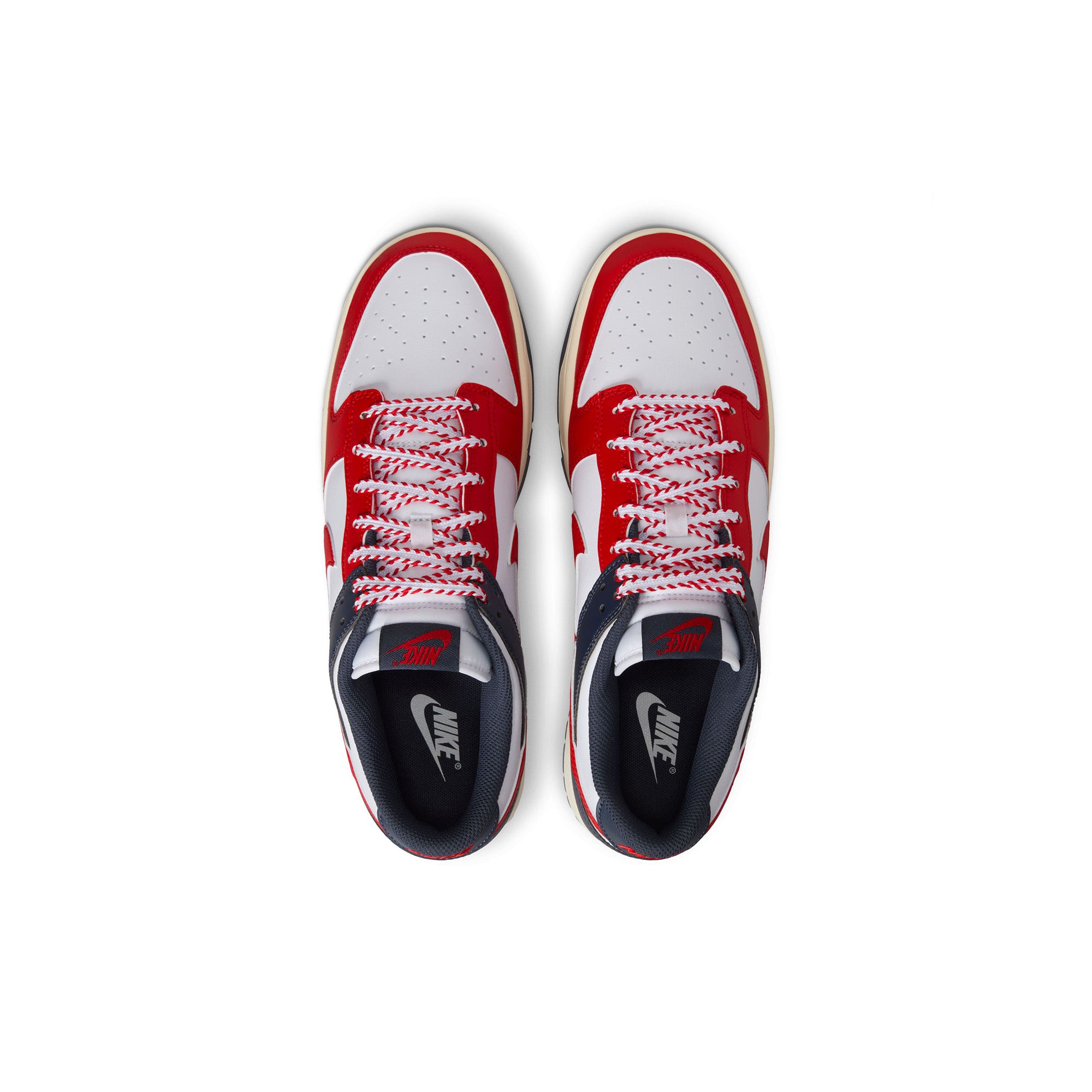 Nike Dunk Low Retro 'White/University Red/Thunder Blue' - ROOTED