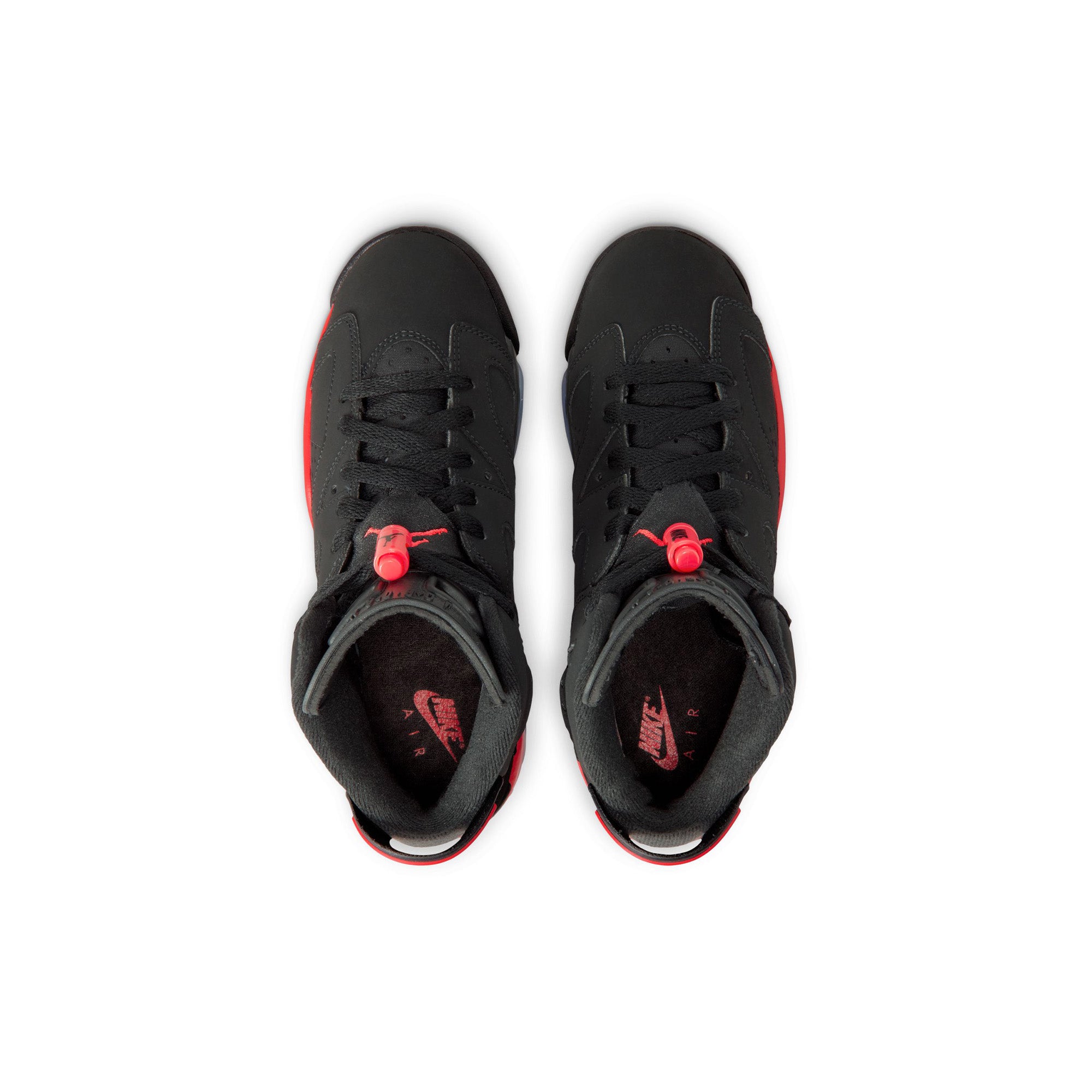 Kids Air Jordan 6 Retro 'Black/Light Crimson' - ROOTED