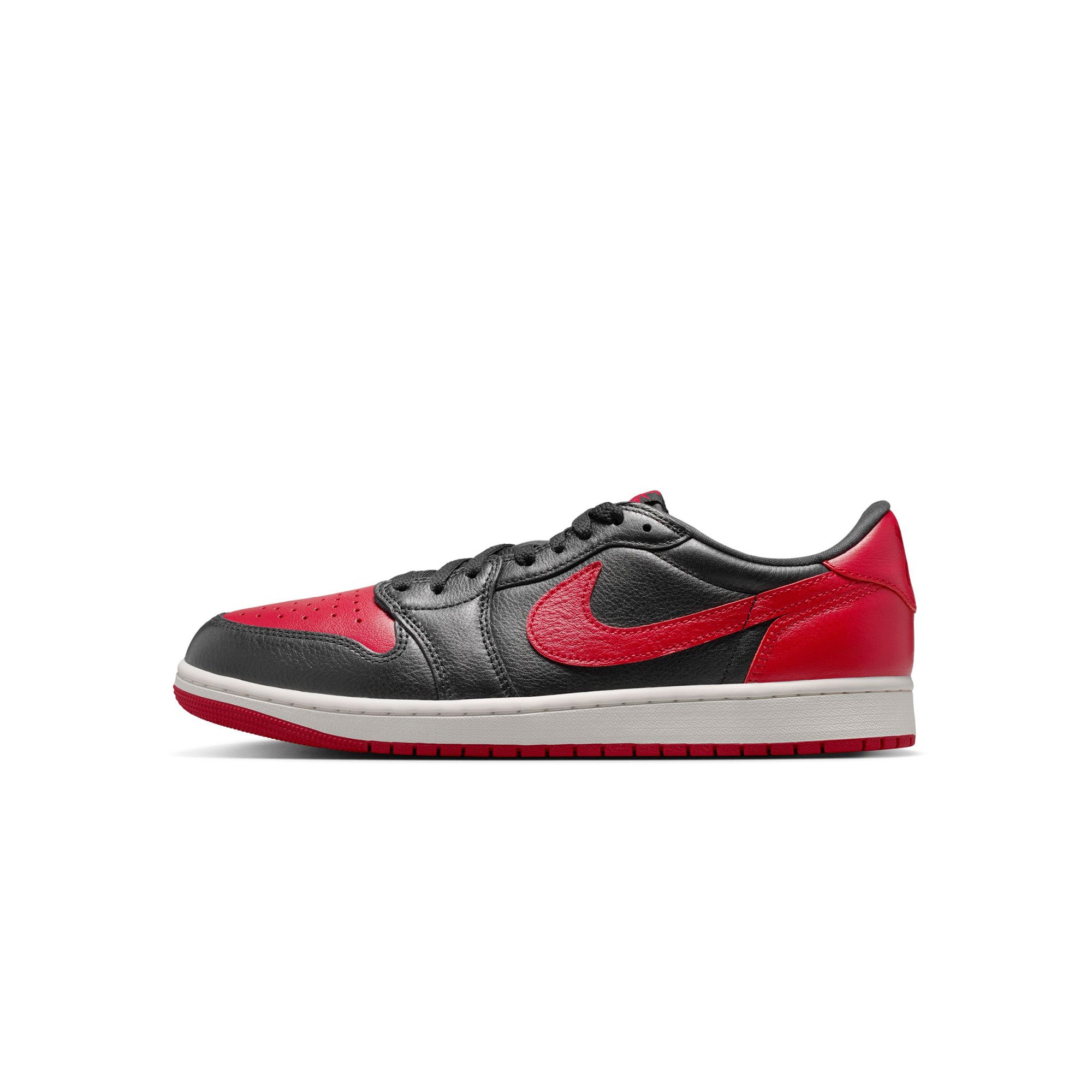 Air Jordan 1 Retro Low 'Black/Black/Varsity Red' - ROOTED