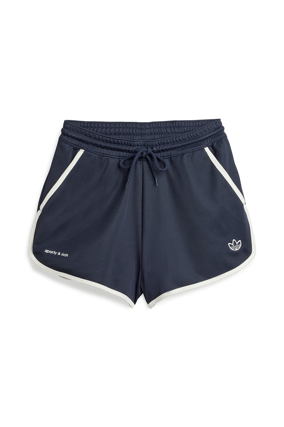 Womens adidas x Sporty & Rich Shorts 'Night Navy' - ROOTED