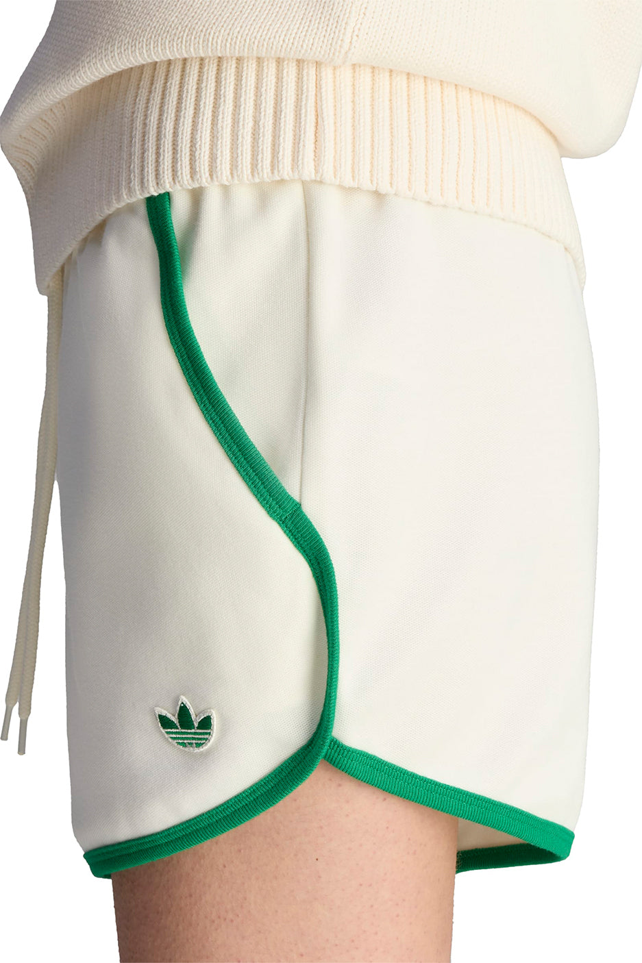 Womens adidas x Sporty & Rich Shorts 'Off White' - ROOTED