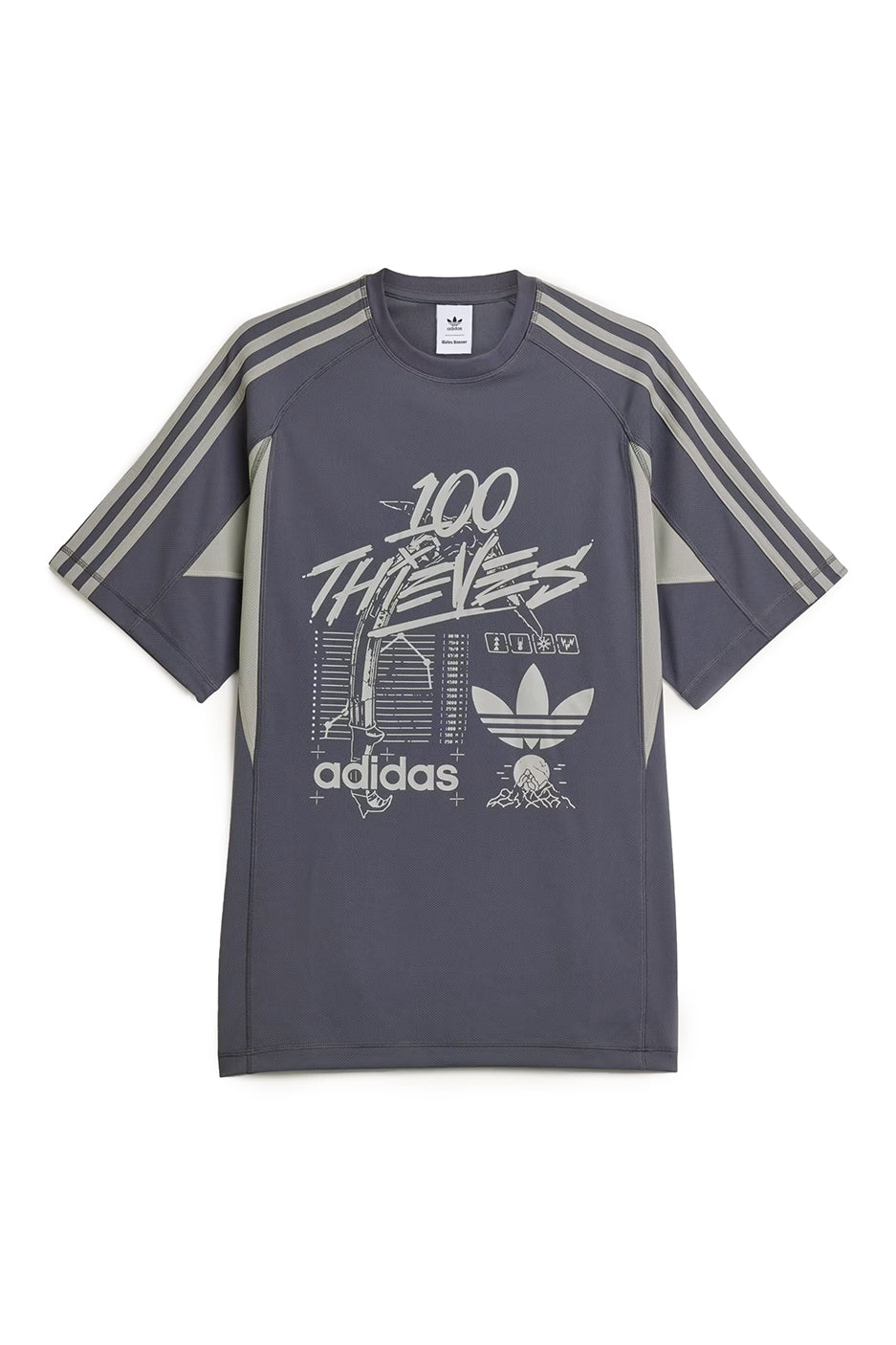 adidas x 100T Tee 'Carbon' - ROOTED