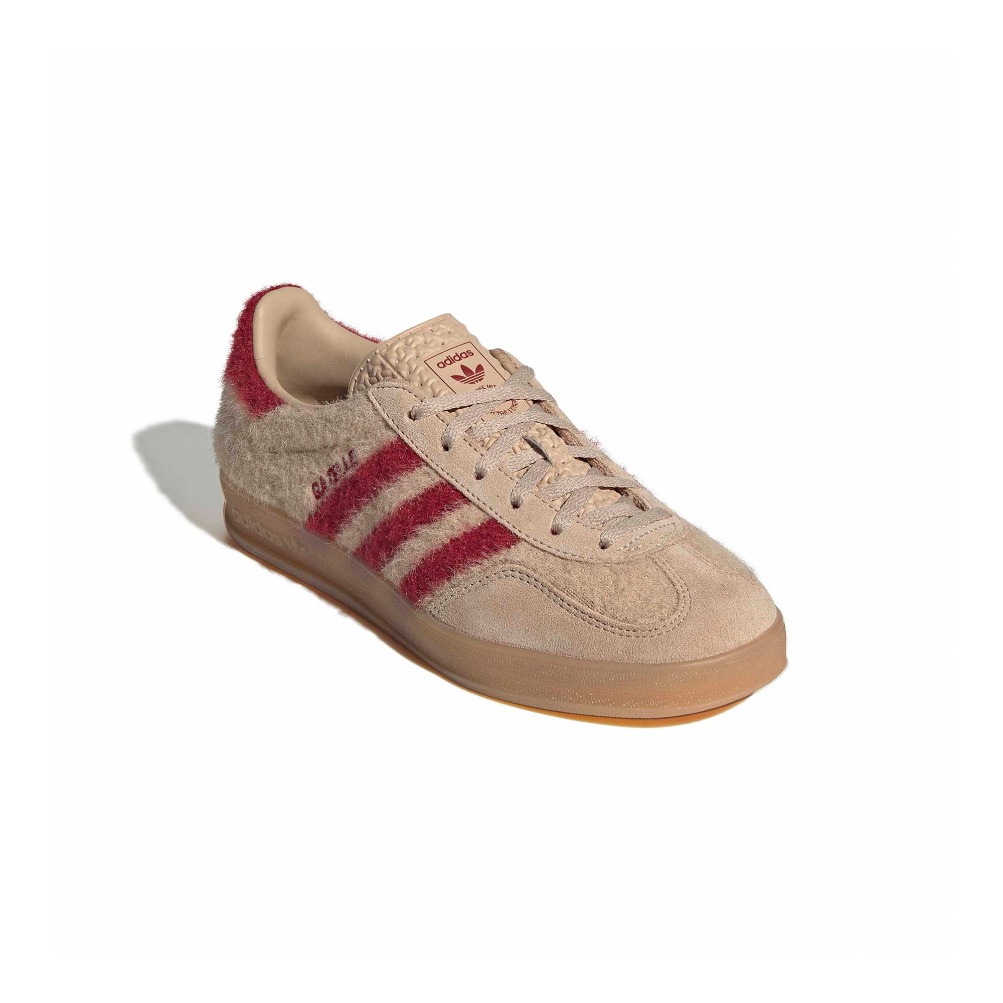 Womens adidas Gazelle Indoor 'Magic Beige/Team Victory Red' - ROOTED