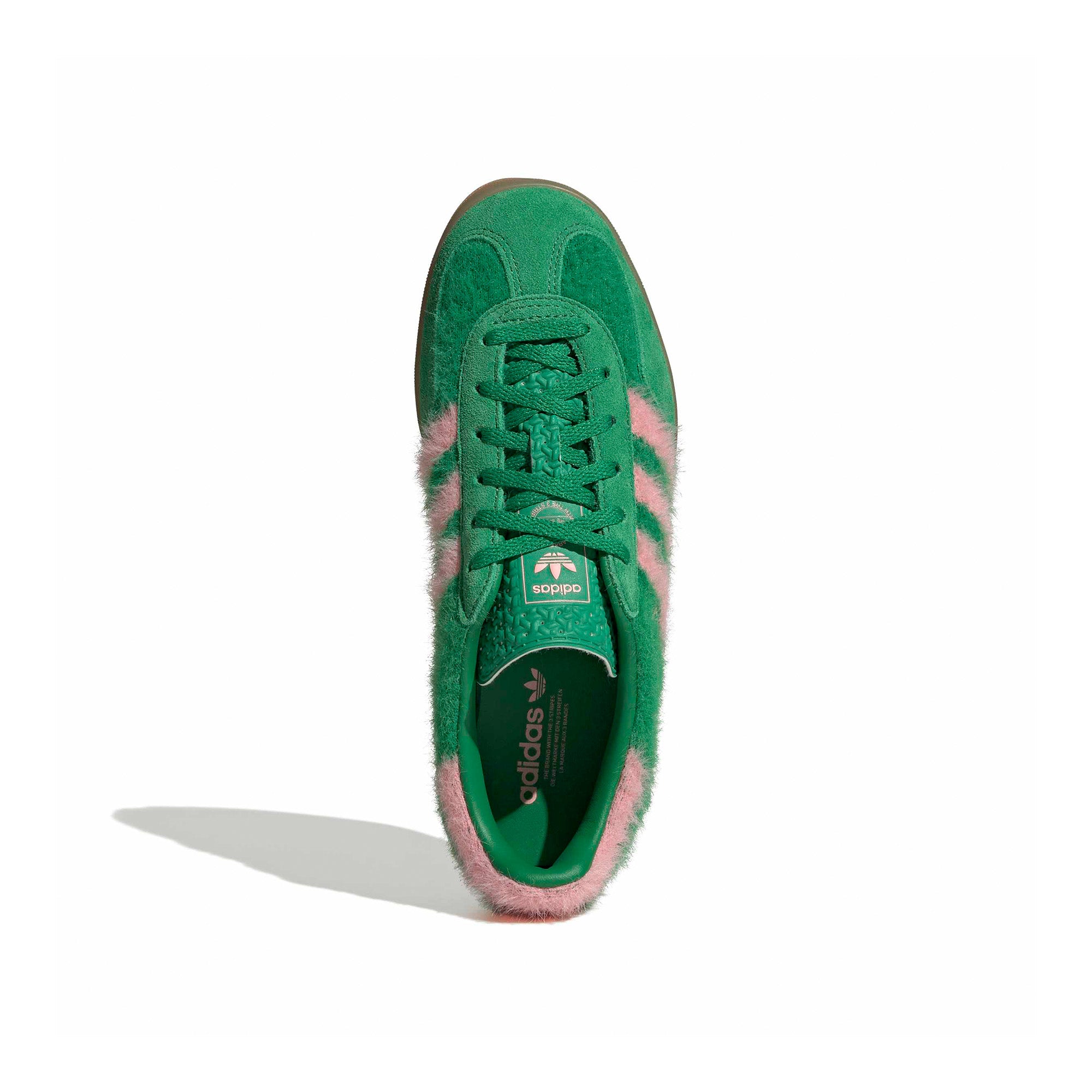 Womens adidas Gazelle Indoor 'Green/Glow Pink' - ROOTED