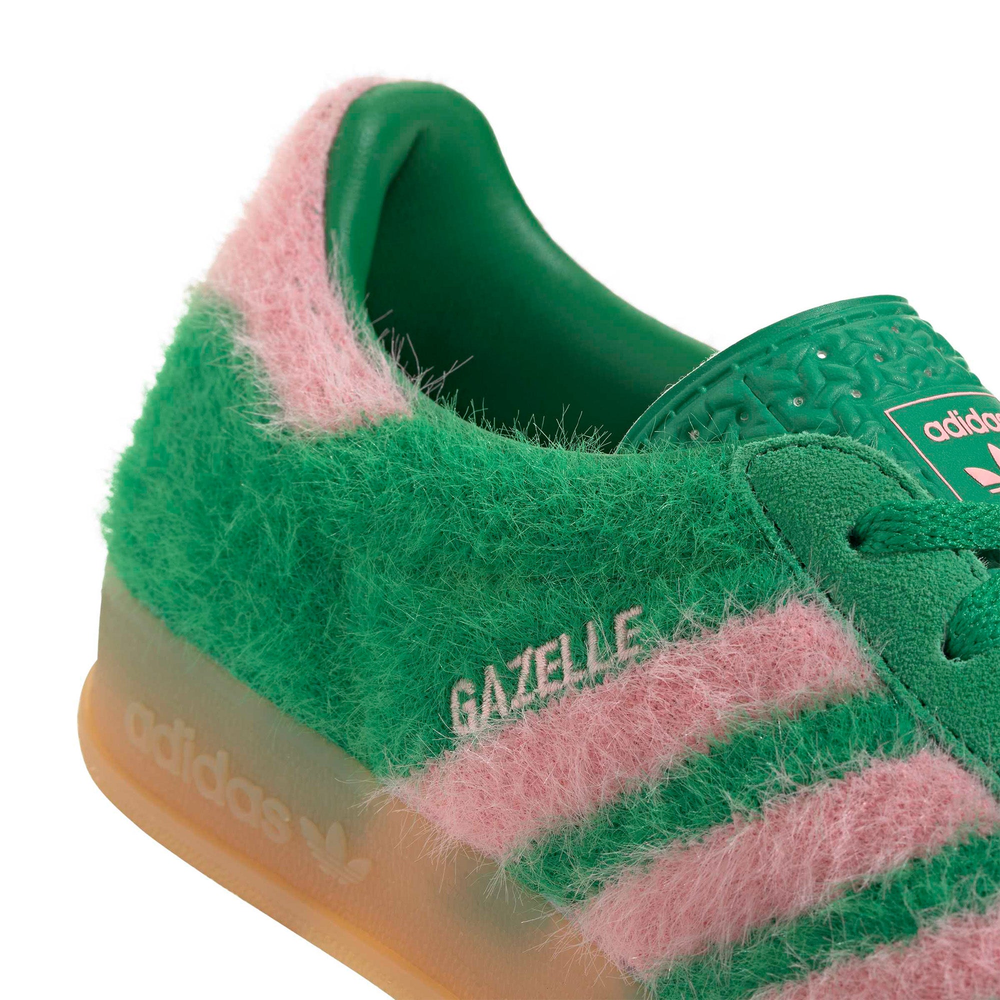 Womens adidas Gazelle Indoor 'Green/Glow Pink' - ROOTED