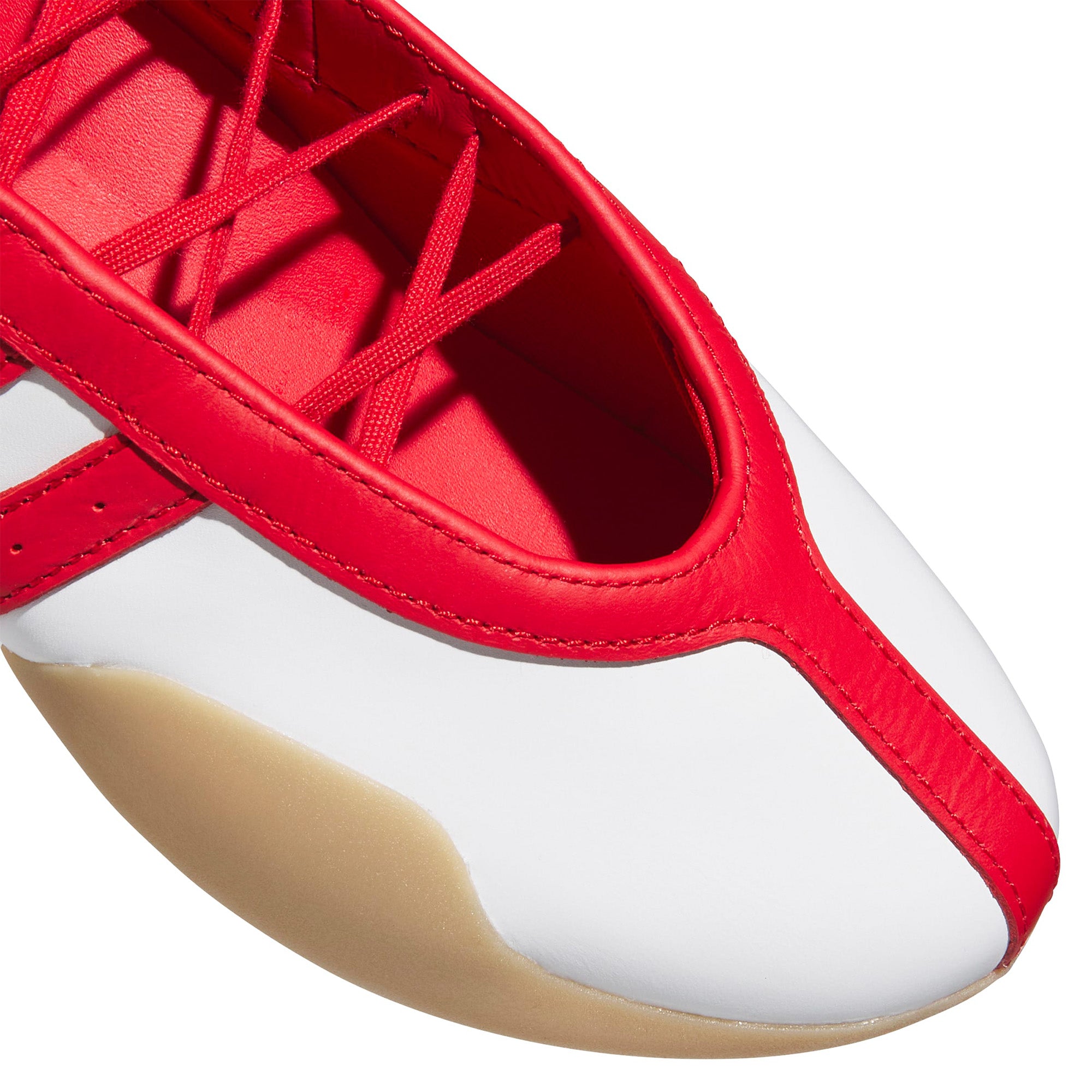 Womens adidas Taekwondo Mei Ballet 'Footwear White/Better Scarlet' - ROOTED