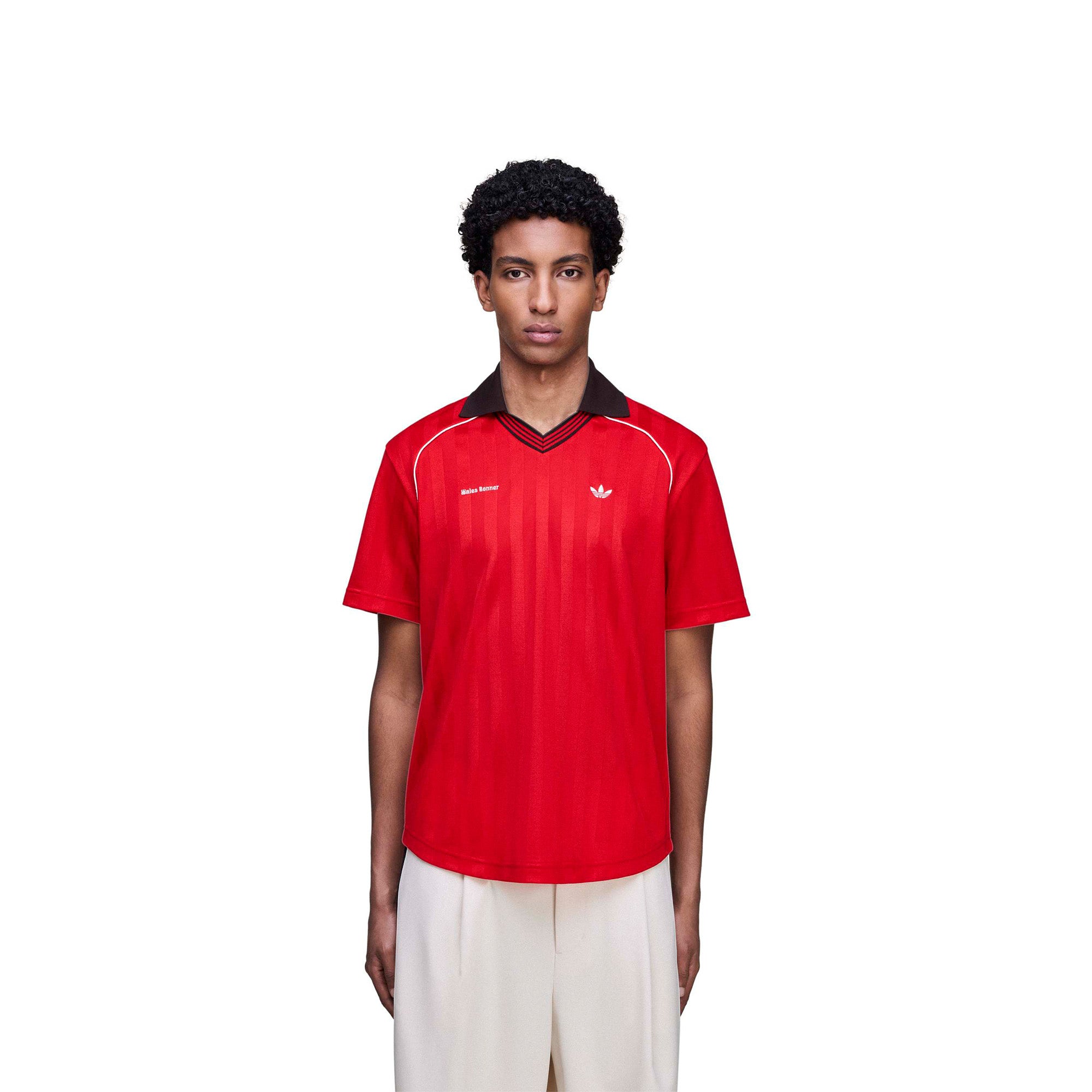 adidas x Wales Bonner Football Shirt 'Scarlet' - ROOTED