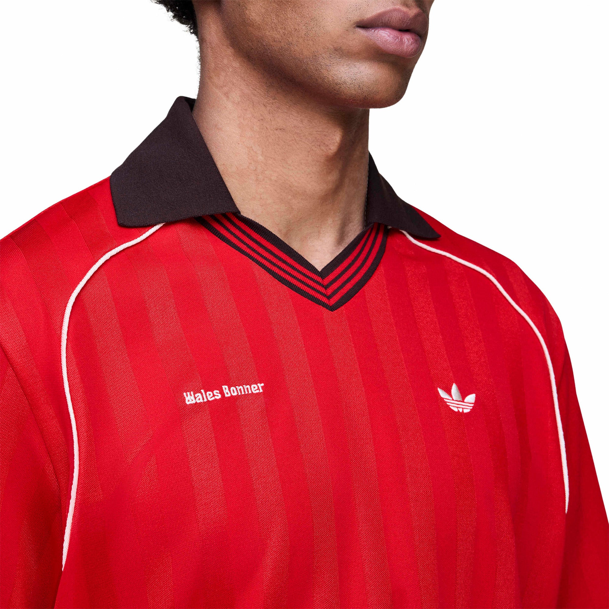 adidas x Wales Bonner Football Shirt 'Scarlet' - ROOTED