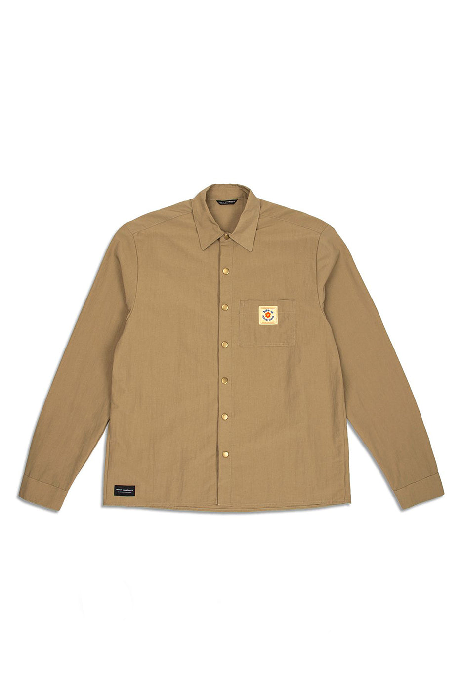 Kids of Immigrants Nylon Shirt Jacket 'Khaki' - ROOTED