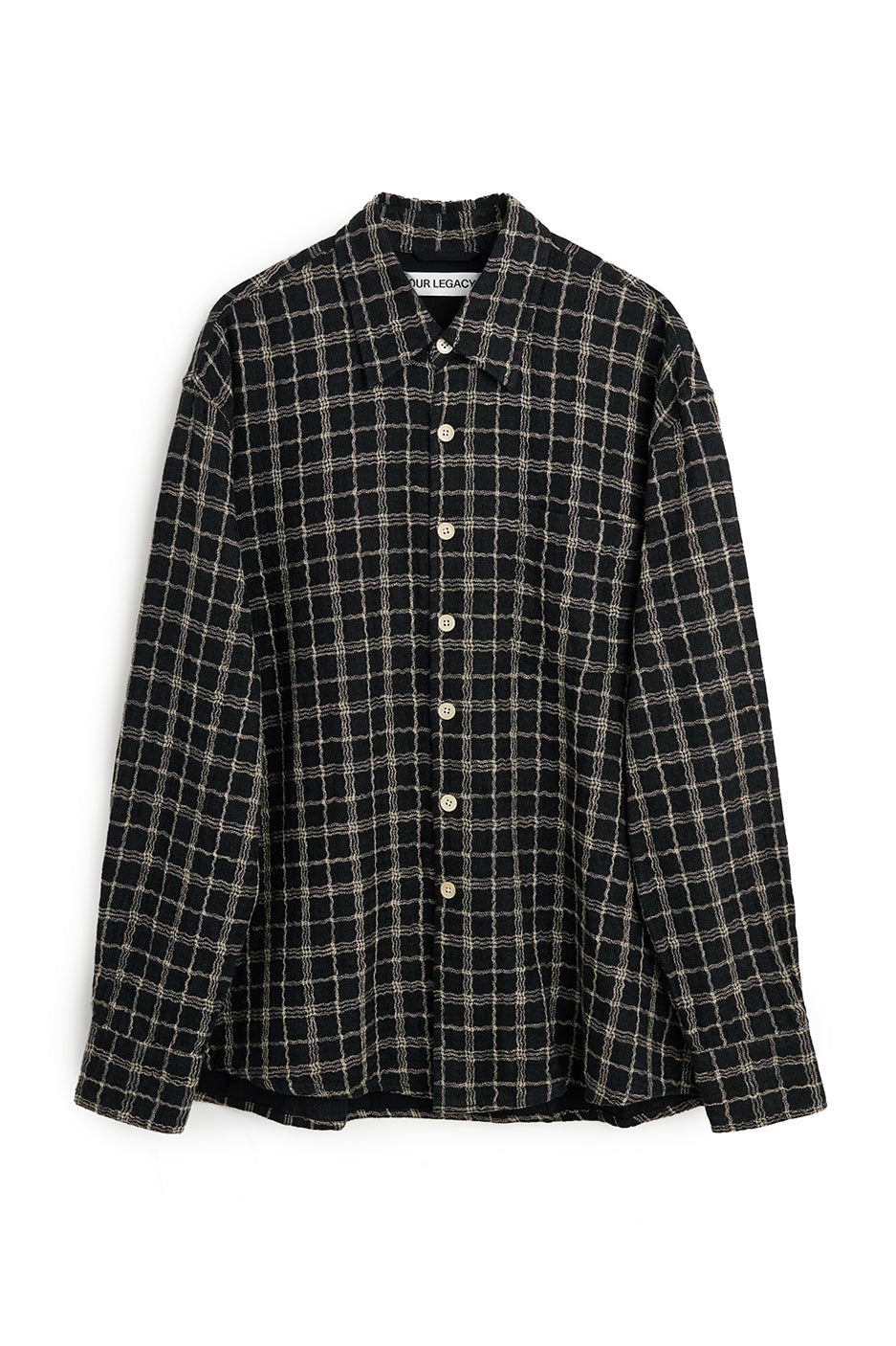 Our Legacy Above Shirt 'Black Fishnet Cloth' - ROOTED