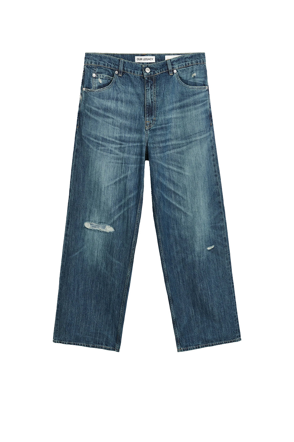 Our Legacy Vast Cut Vintage Repair Rubber Denim - ROOTED