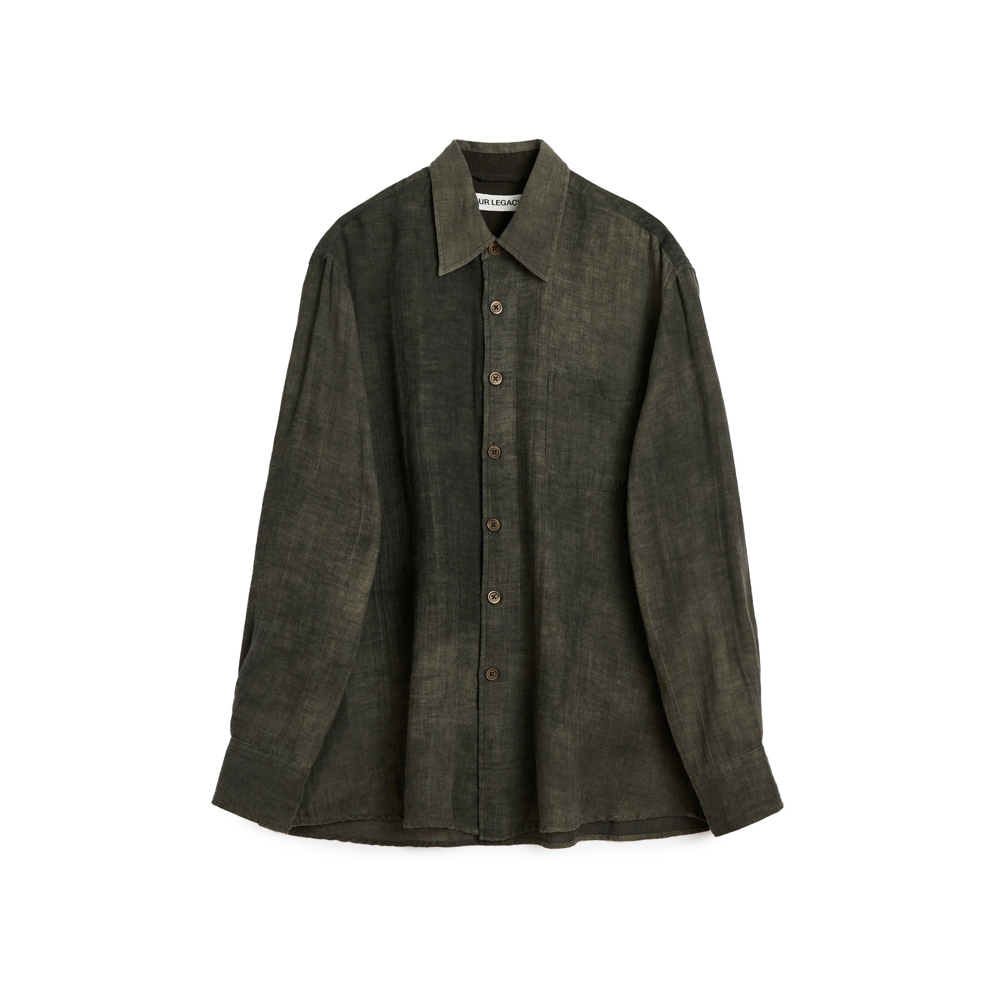 Our Legacy Sparse Cotton Above Shirt 'Dark Cloud'