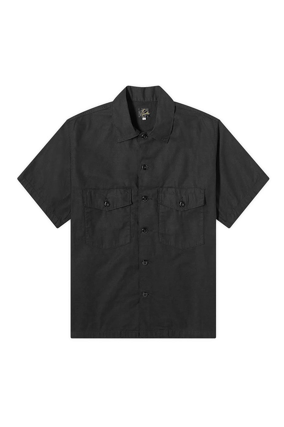 Needles Back Sateen Fatique Shirt 'Black' - ROOTED
