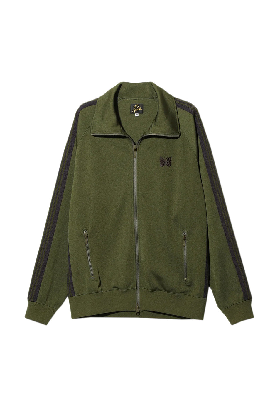 Needles Poly Smooth Track Jacket 'Olive' - ROOTED
