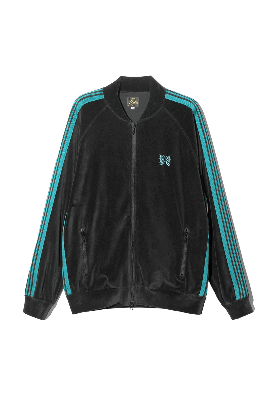 Needles C/Pe Velour RC Track Jacket 'Black' - ROOTED