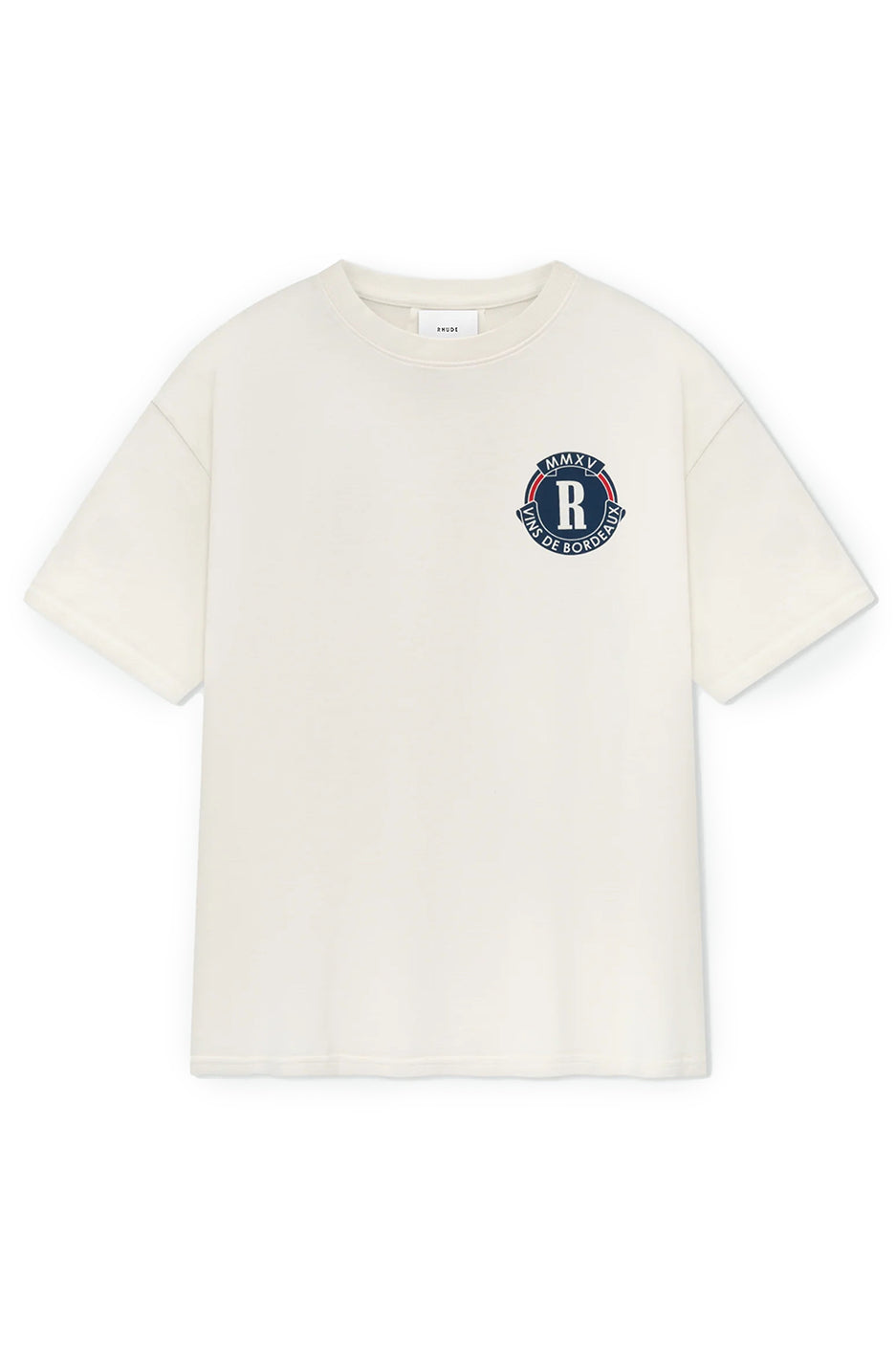 Rhude Bordeaux Wine Tee 'White' - ROOTED