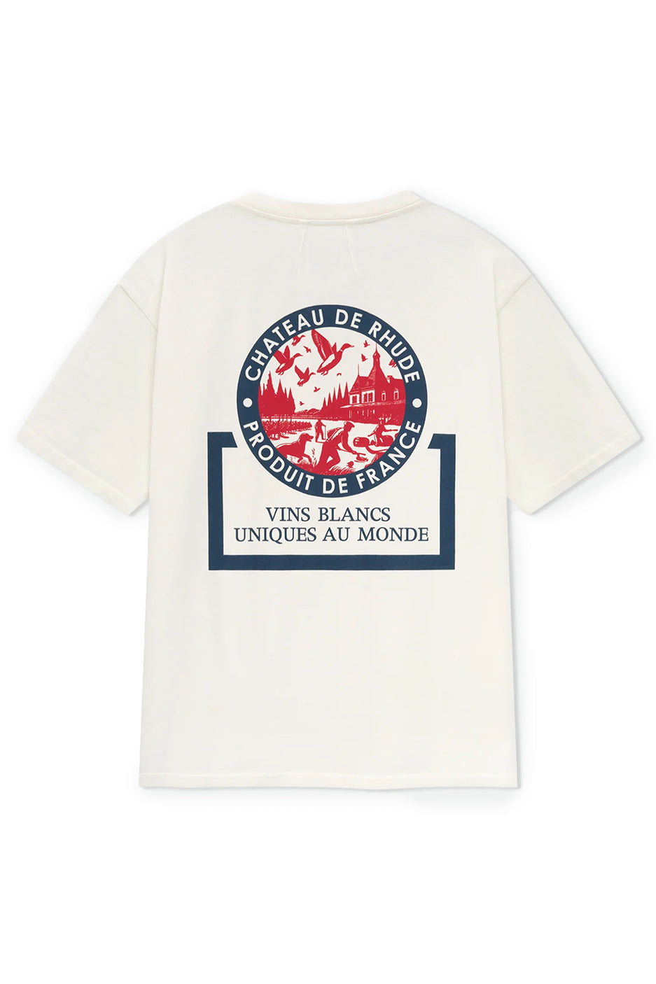 Rhude Bordeaux Wine Tee 'White' - ROOTED