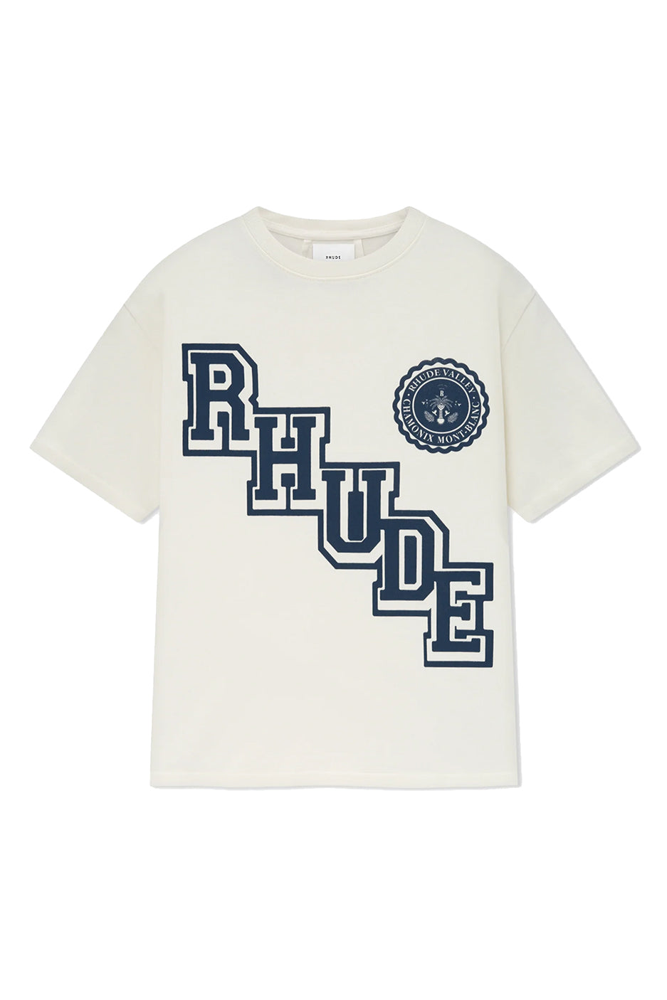 Rhude Collegiate Tee 'White' - ROOTED
