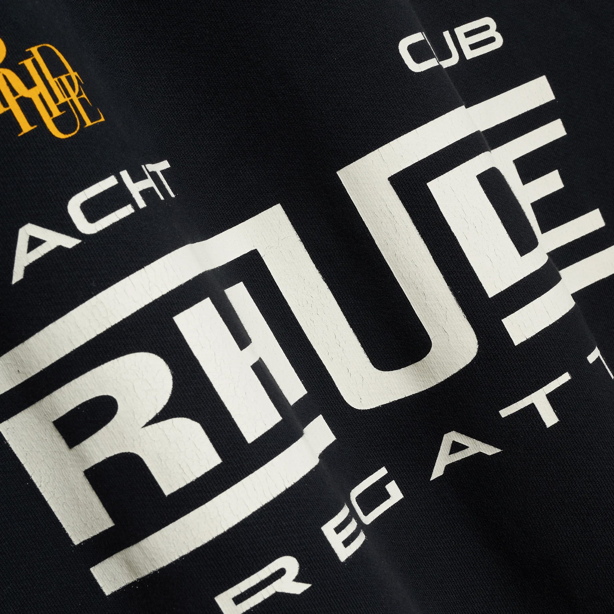 Rhude Regatta Club Hoodie 'Vintage Black' - ROOTED