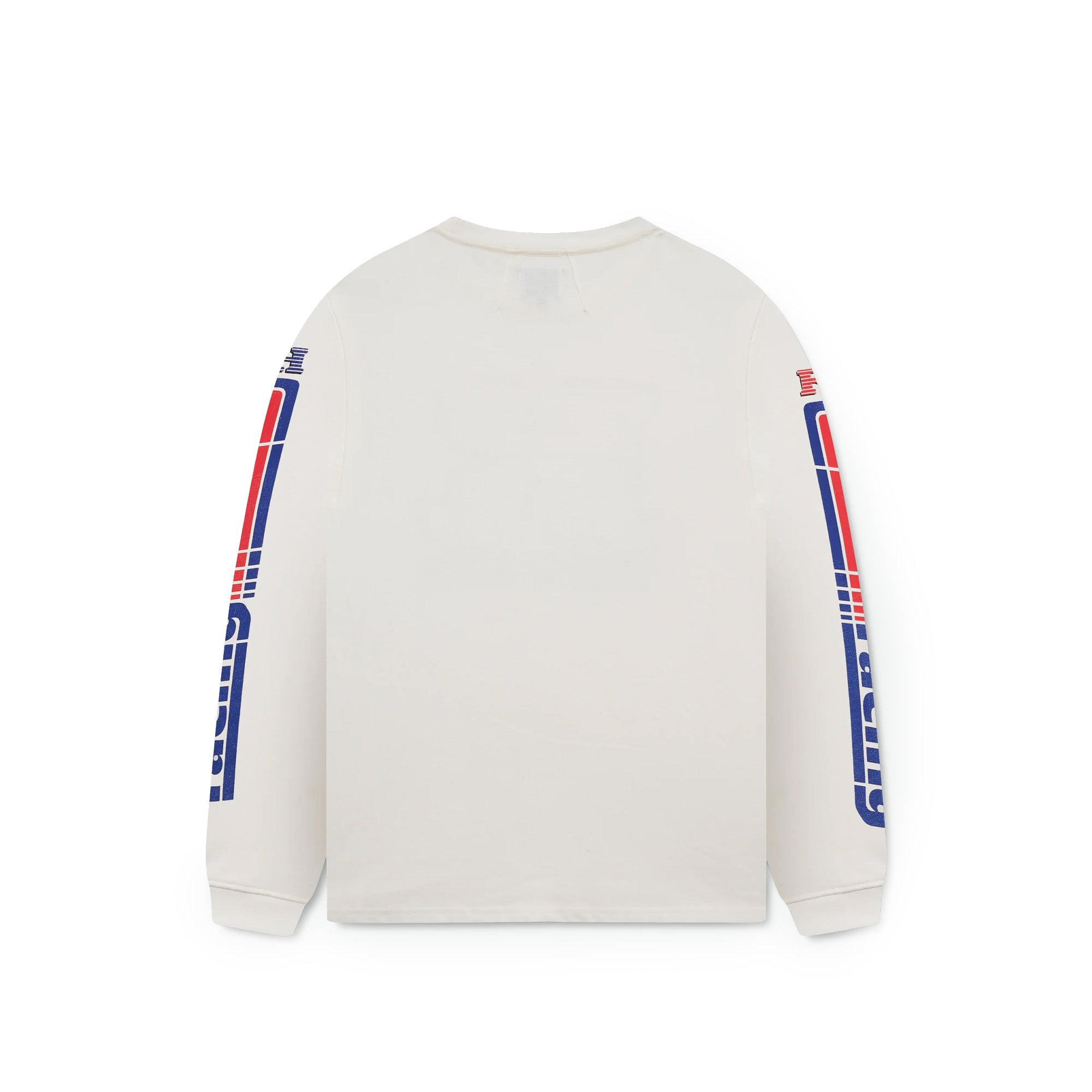 Rhude Split Petrol LS Tee 'Vintage White/Red' - ROOTED