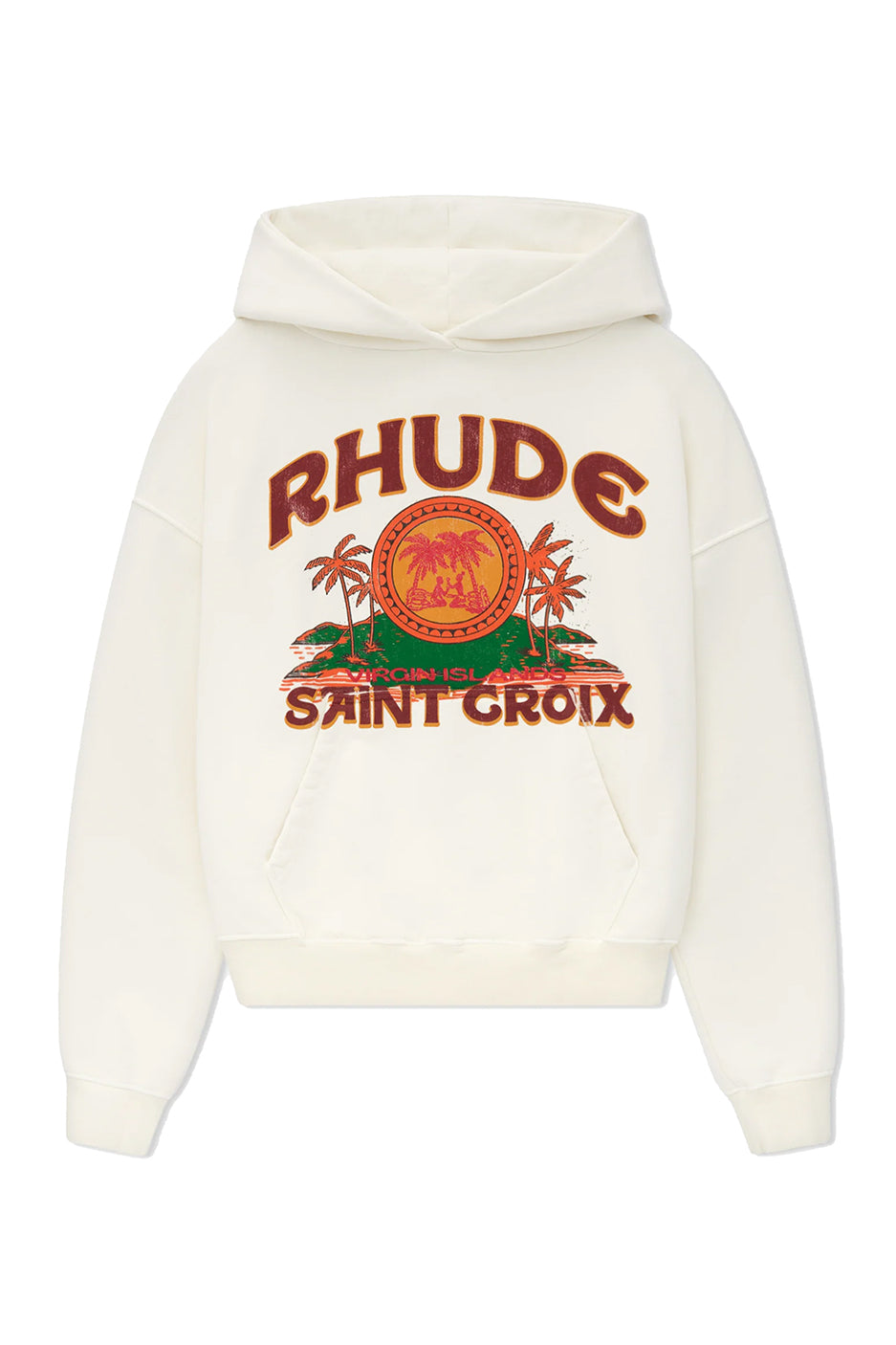 Rhude St. Croix Hoodie 'Vintage White' - ROOTED
