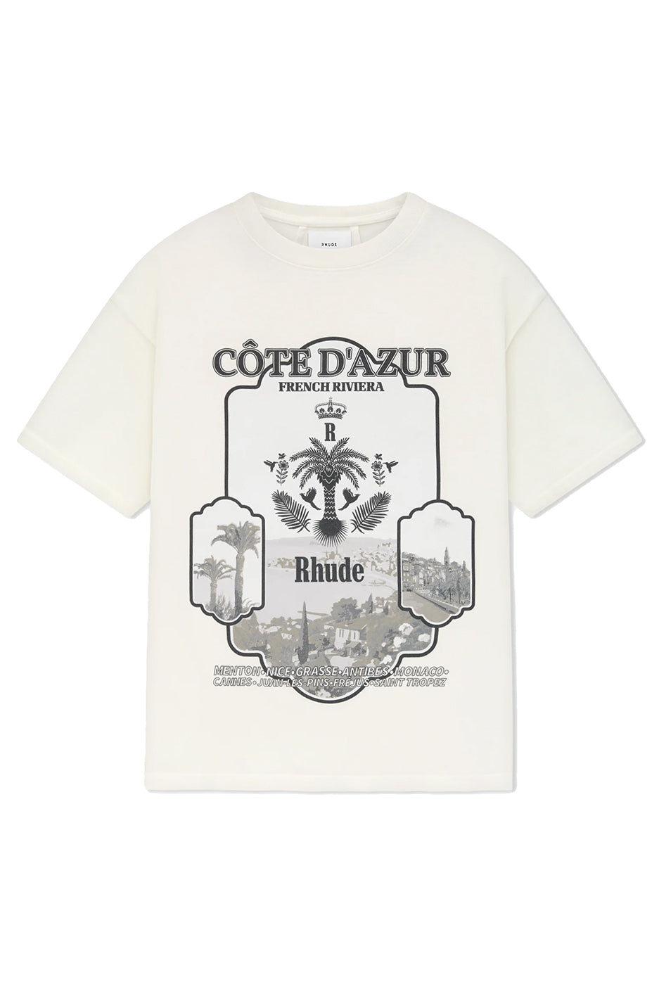 Rhude Azur Mirror Tee 'Vintage White' - ROOTED