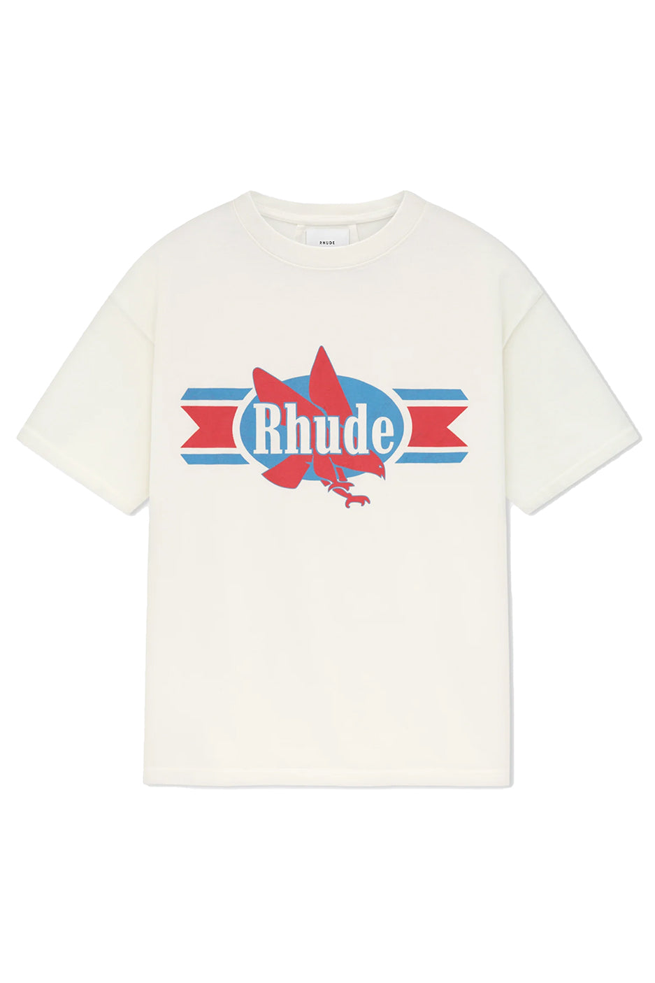 Rhude Chevron Eagle Tee 'Vintage White' - ROOTED