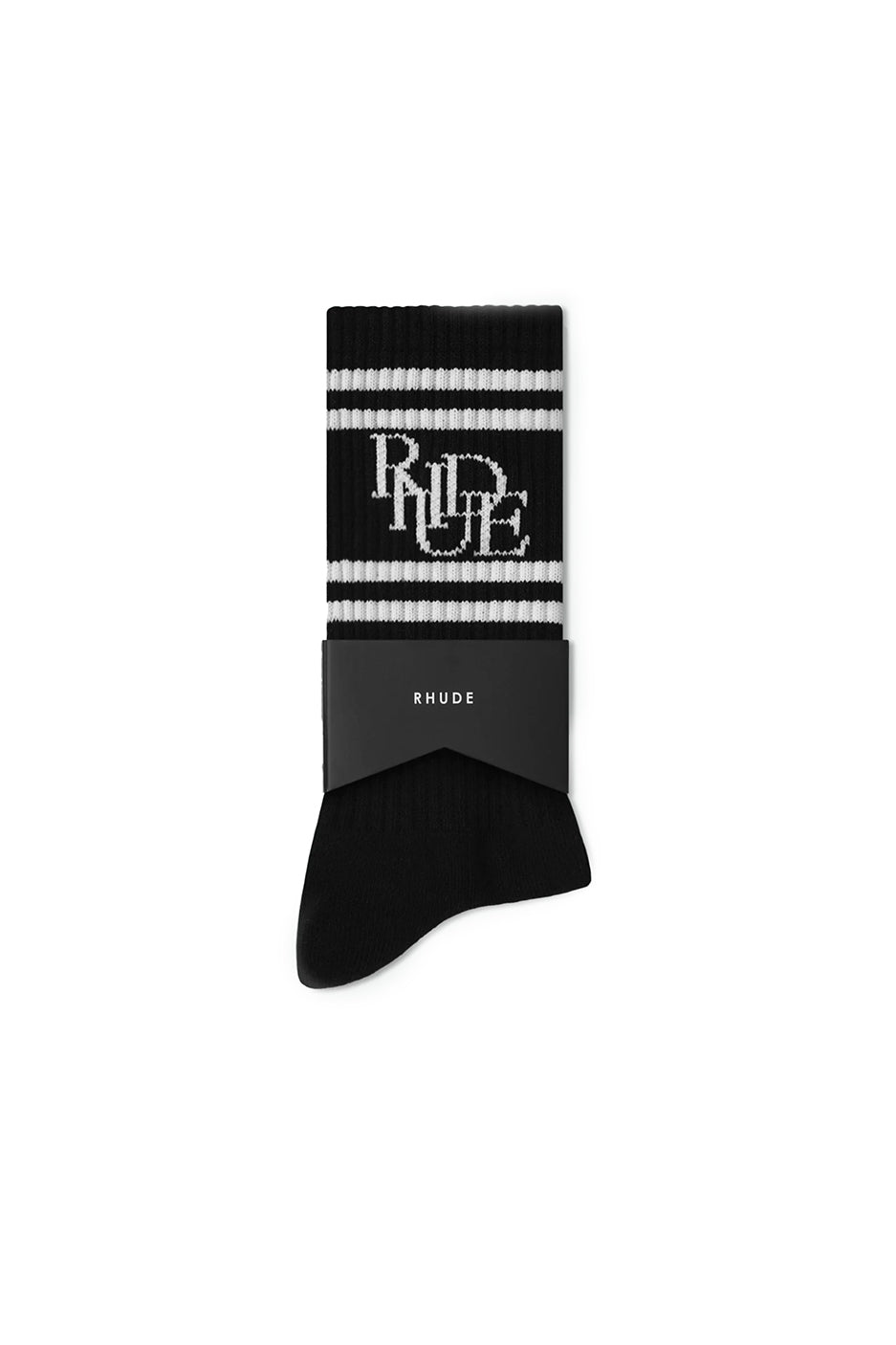 Rhude Scrambler Socks 'Black/White' - ROOTED
